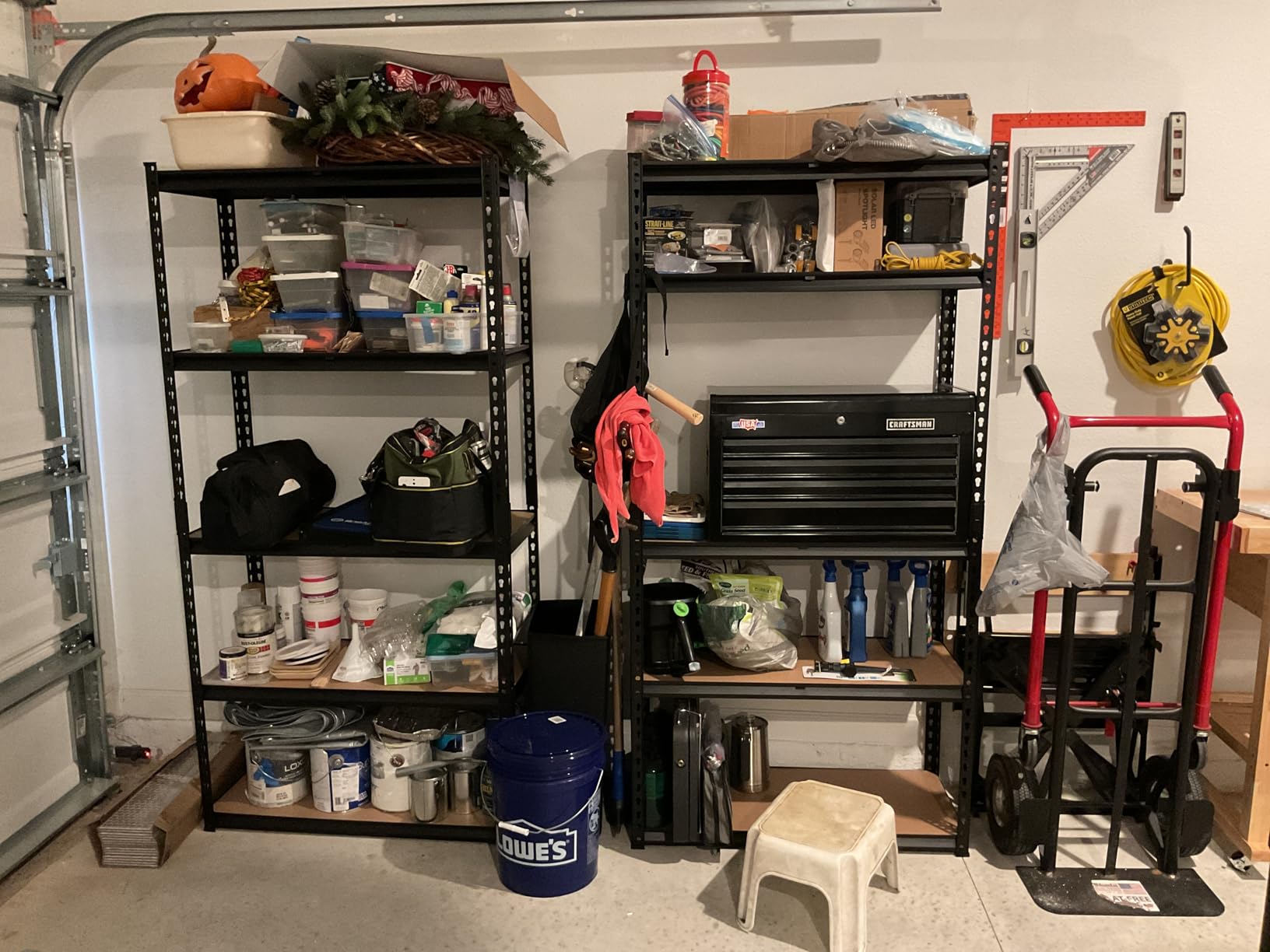 REIBII 2 Pack Garage Shelving, 2400LBS Each,Heavy Duty Storage Shelves | For Basement Pantry Workshop,36