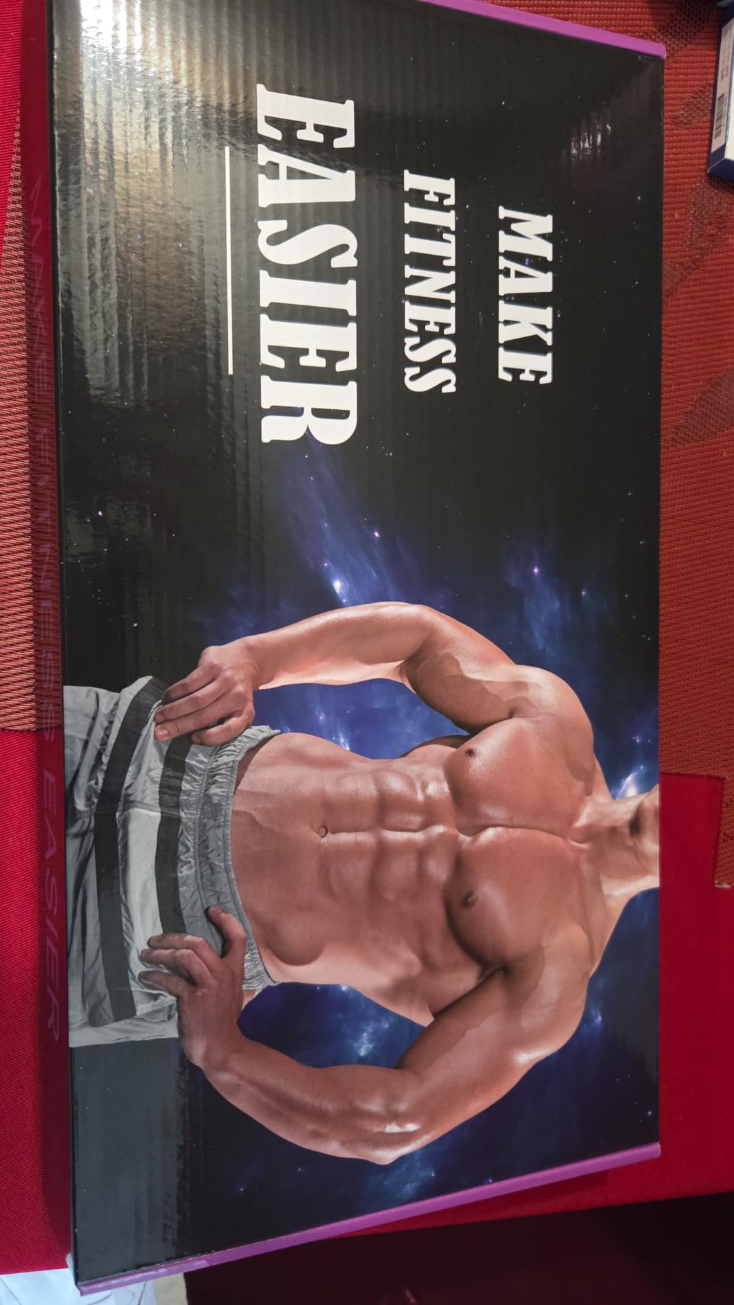 NEWPINE Fitness Belt, Powered Muscle Stimulator for Home Use, for Muscle Conditioning Grey customer photo 2