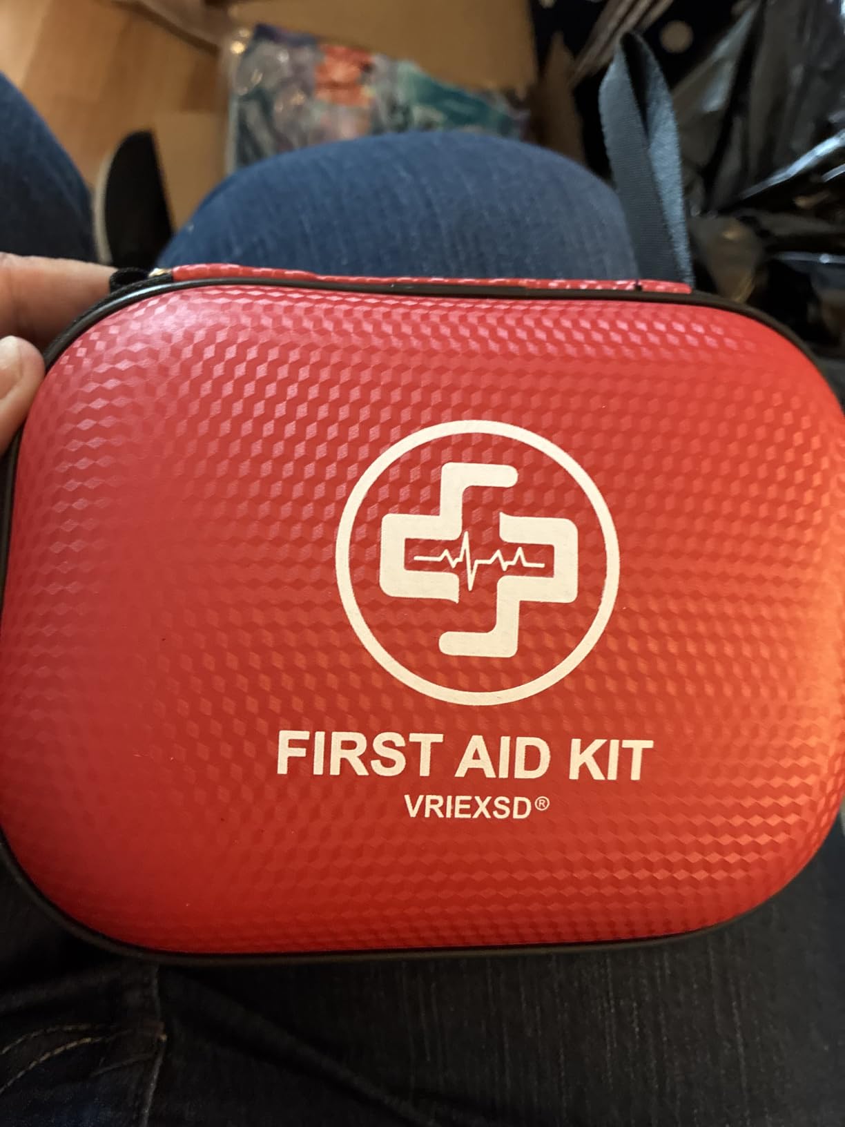 Mini First Aid Kit - 150 Piece Small Waterproof Hard Shell Medical Kit | Compact First Aid Kit with Comprehensive Supplies for Home, Car, Travel, Camping, Truck, Hiking, Sports, Office, Outdoor(Red) customer photo 1