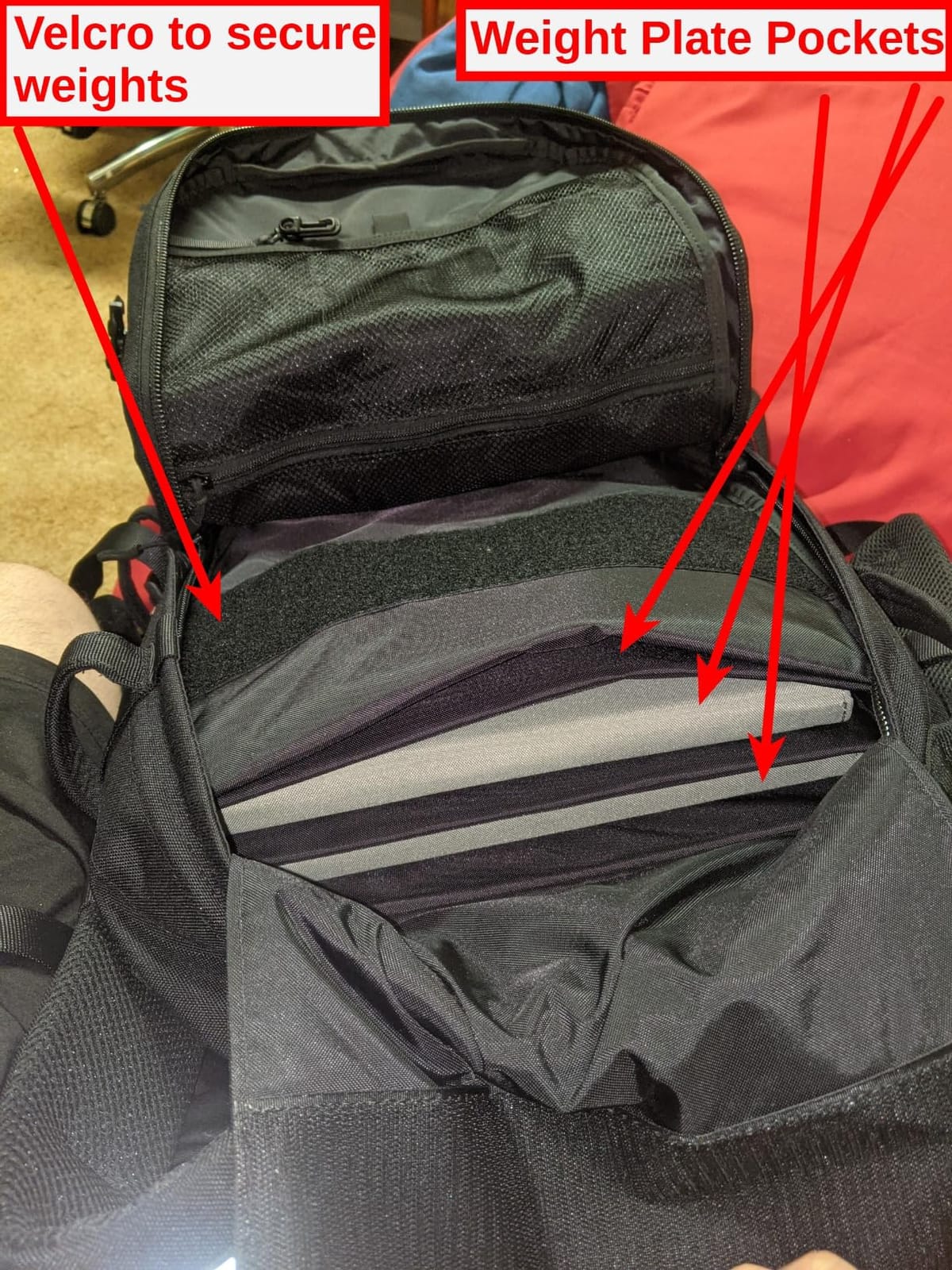 HYPERWEAR® Rucking Backpack with Weights for Walking - 20L Adjustable Weighted Ruck Pack, FlexLoad Plate System customer photo 1