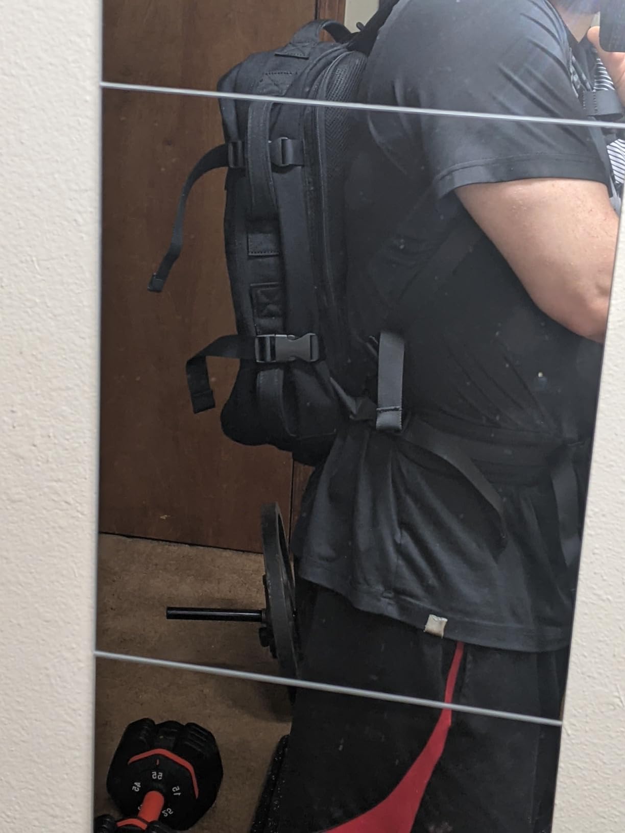 HYPERWEAR® Rucking Backpack with Weights for Walking - 20L Adjustable Weighted Ruck Pack, FlexLoad Plate System customer photo 2