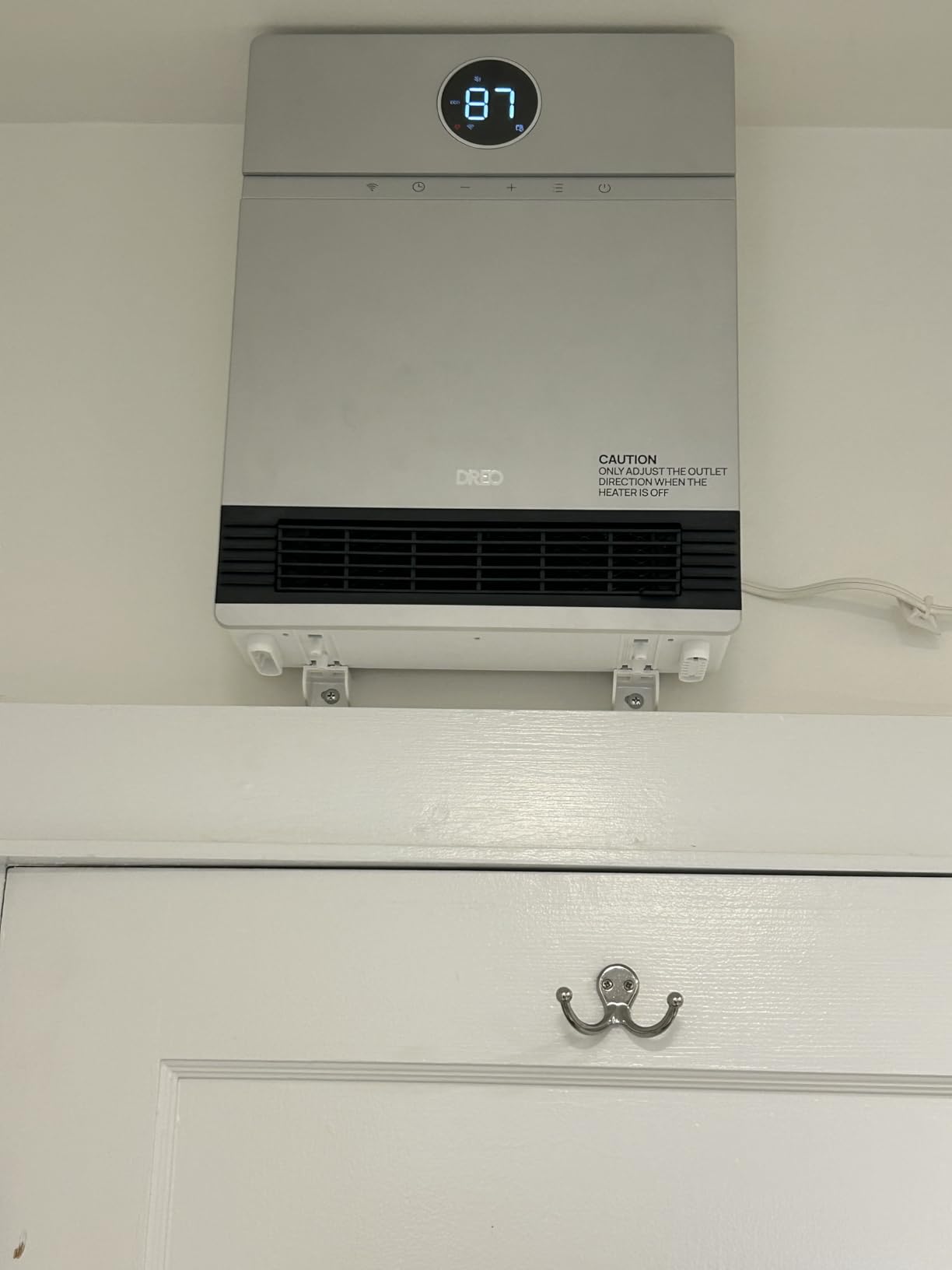 DREO Smart Electric Wall Heater for Indoor Use, Bathroom, Works with Alexa customer photo 2