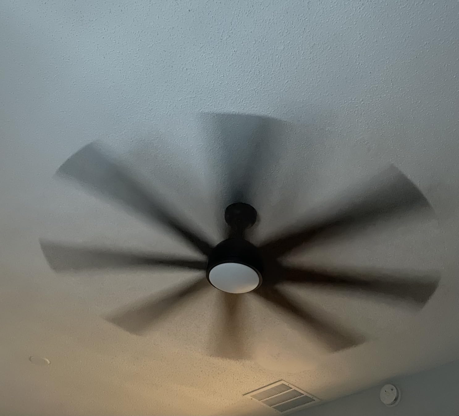 Fanbulous 65 Inch Black Ceiling Fans No Light with Remote, 6 Speeds customer photo 2