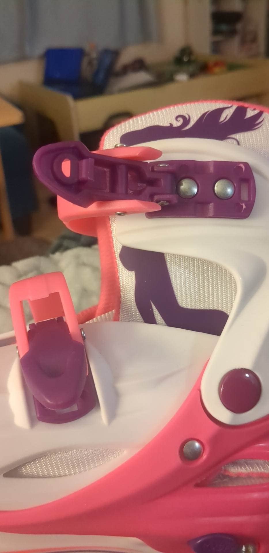 Xino Sports Adjustable Ice Skates - for Girls and Boys, Two Awesome Colors - Blue and Pink, Soft Padding and Reinforced Ankle Support, Fun to Skate!… customer photo 1