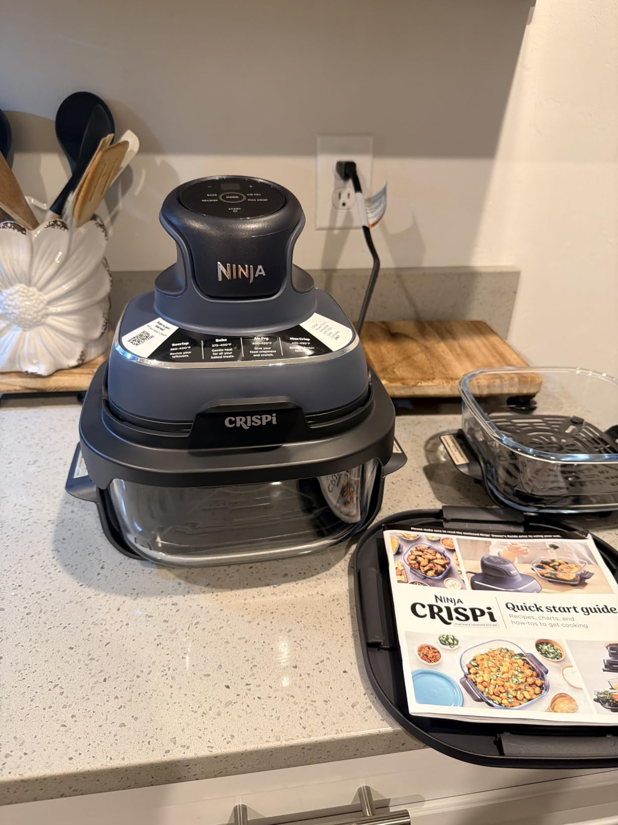 Ninja Crispi Glass Air Fryer, 4-in-1, Grey, FN101GY customer photo 2