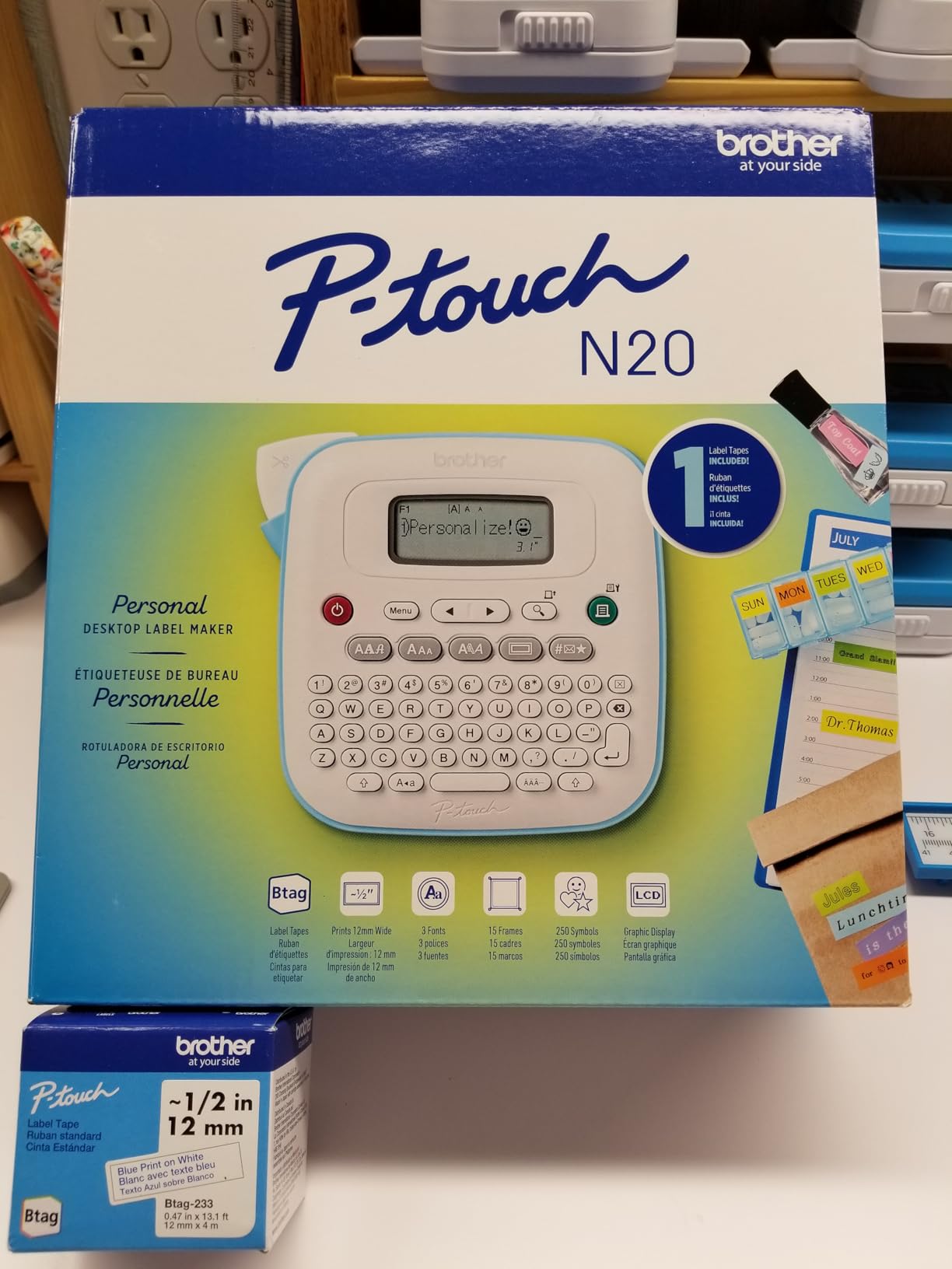 Brother P-Touch PT-N20 Personal Desktop Label Maker customer photo 1