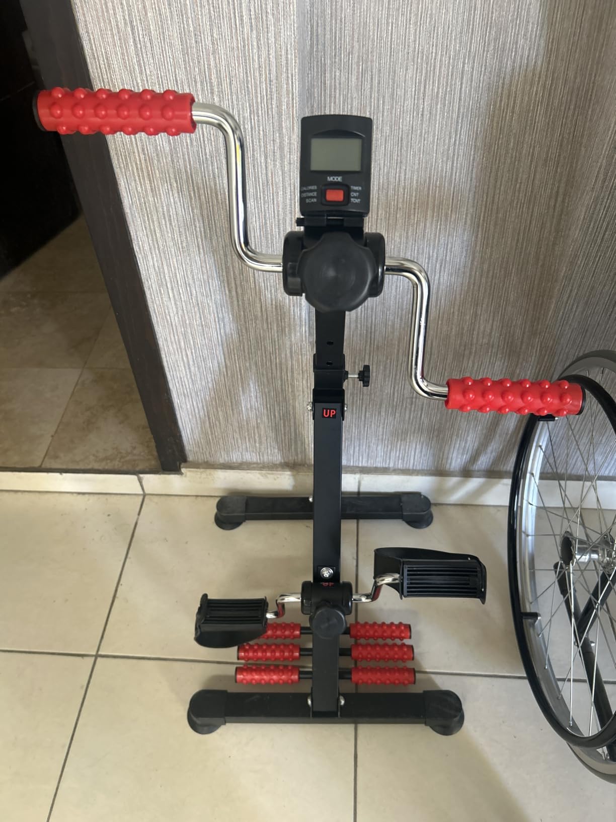 Adjustable Pedal Exerciser Bike for Seniors - Hand Arm Leg and Knee Therapy, Stroke Recovery, Portable Fitness Equipment for Total Body Workout - Great Gift for Elderly Rehab customer photo 1