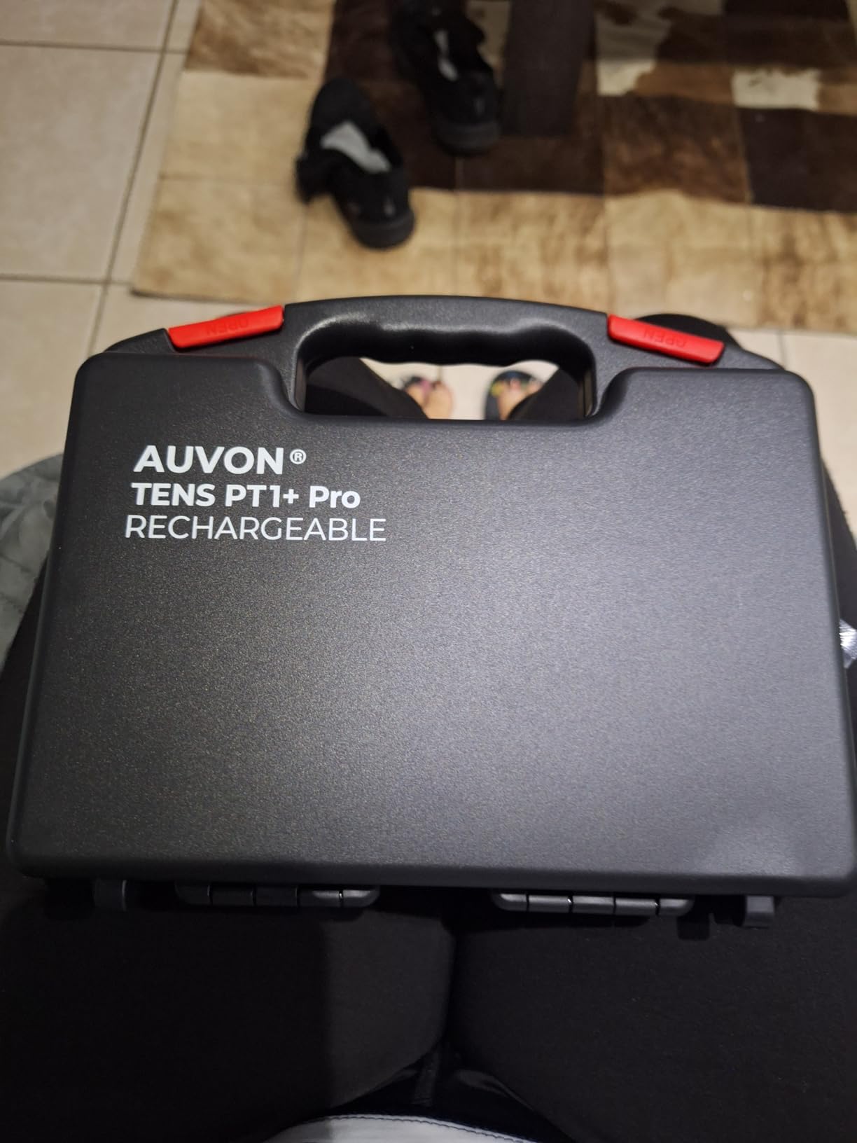AUVON Rechargeable Digital TENS Unit Muscle Stimulator, Customizable 8-Mode customer photo 1
