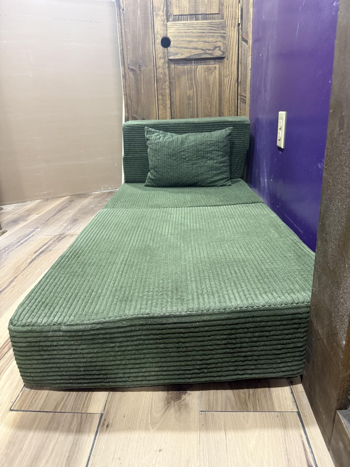Folding Sofa Bed, Convertible Sleeper Chair Bed, Floor Sofa with Bag customer photo 1