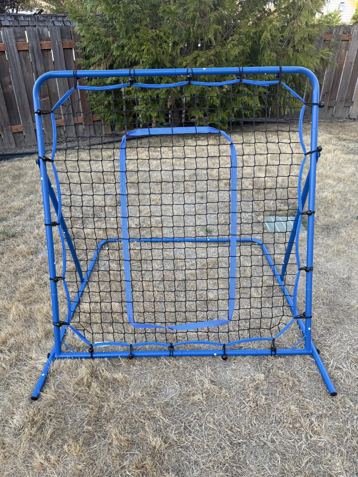 Soccer Baseball Rebounder Soccer Goal Net, Volleyball Rebound Pitchback Net customer photo 2