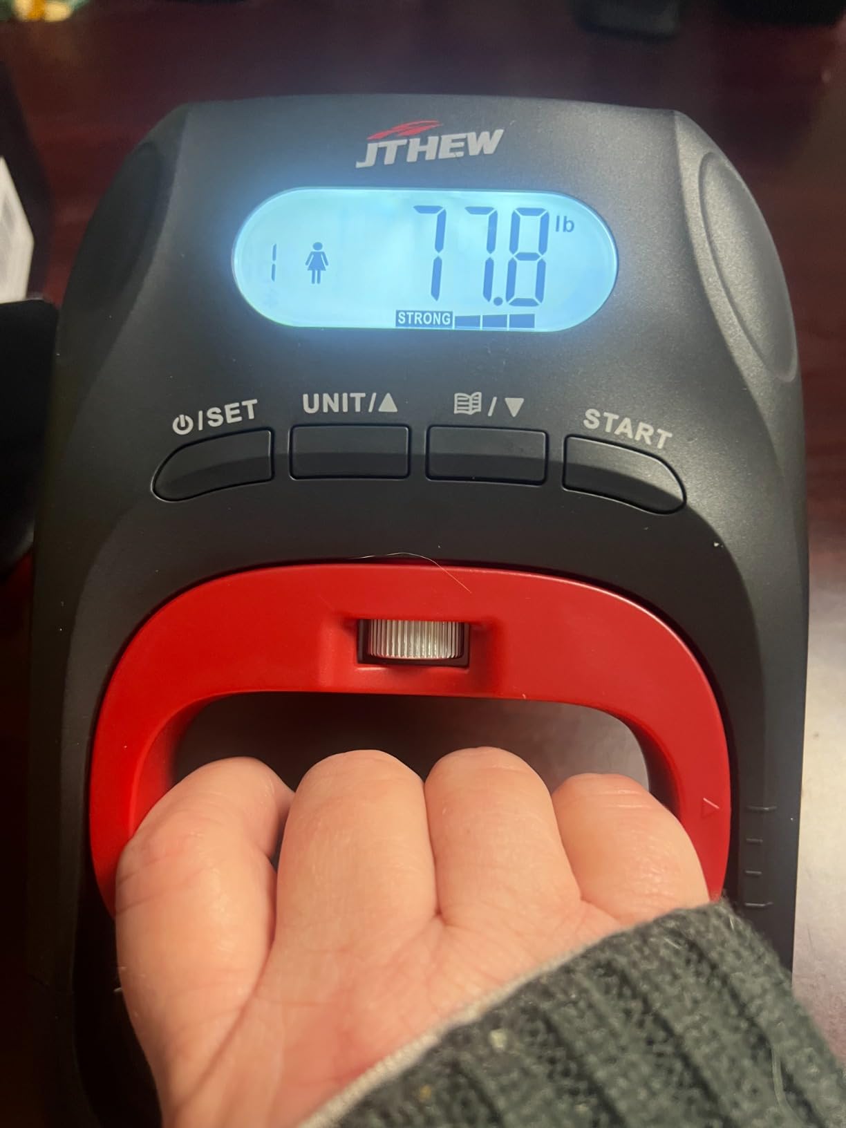 Grip Strength Tester Trainer - Electronic Hand Dynamometer of 400lbs/180kg & Grip strengthener with Adjustable Resistance for Sport customer photo 2