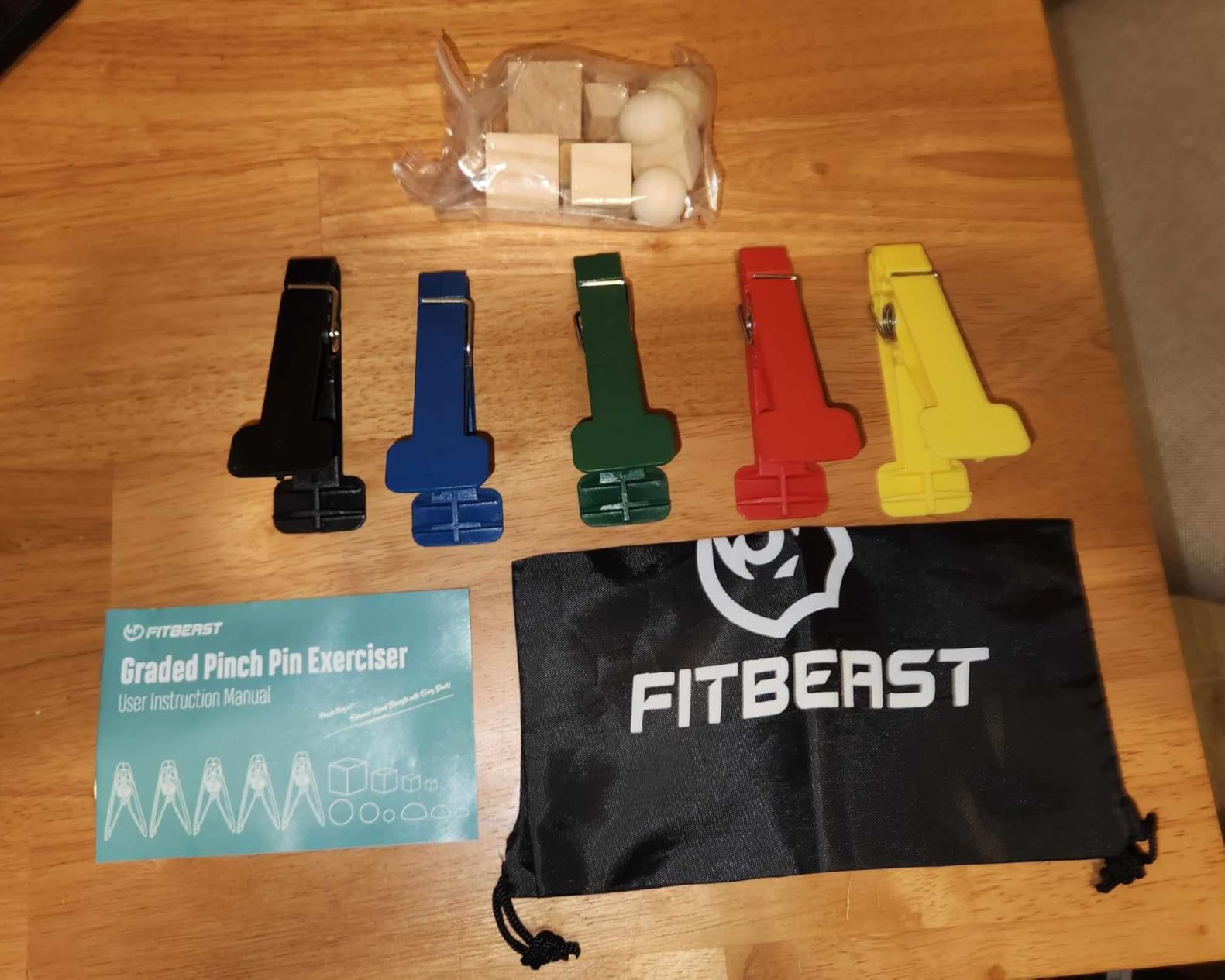 FitBeast Finger Exerciser Set – 5 Resistance Clips for Hand Therapy, Grip Strength & Dexterity – Ideal Finger Strengthener for Rehab, Stroke Recovery, Arthritis, Seniors & Athletes customer photo 1