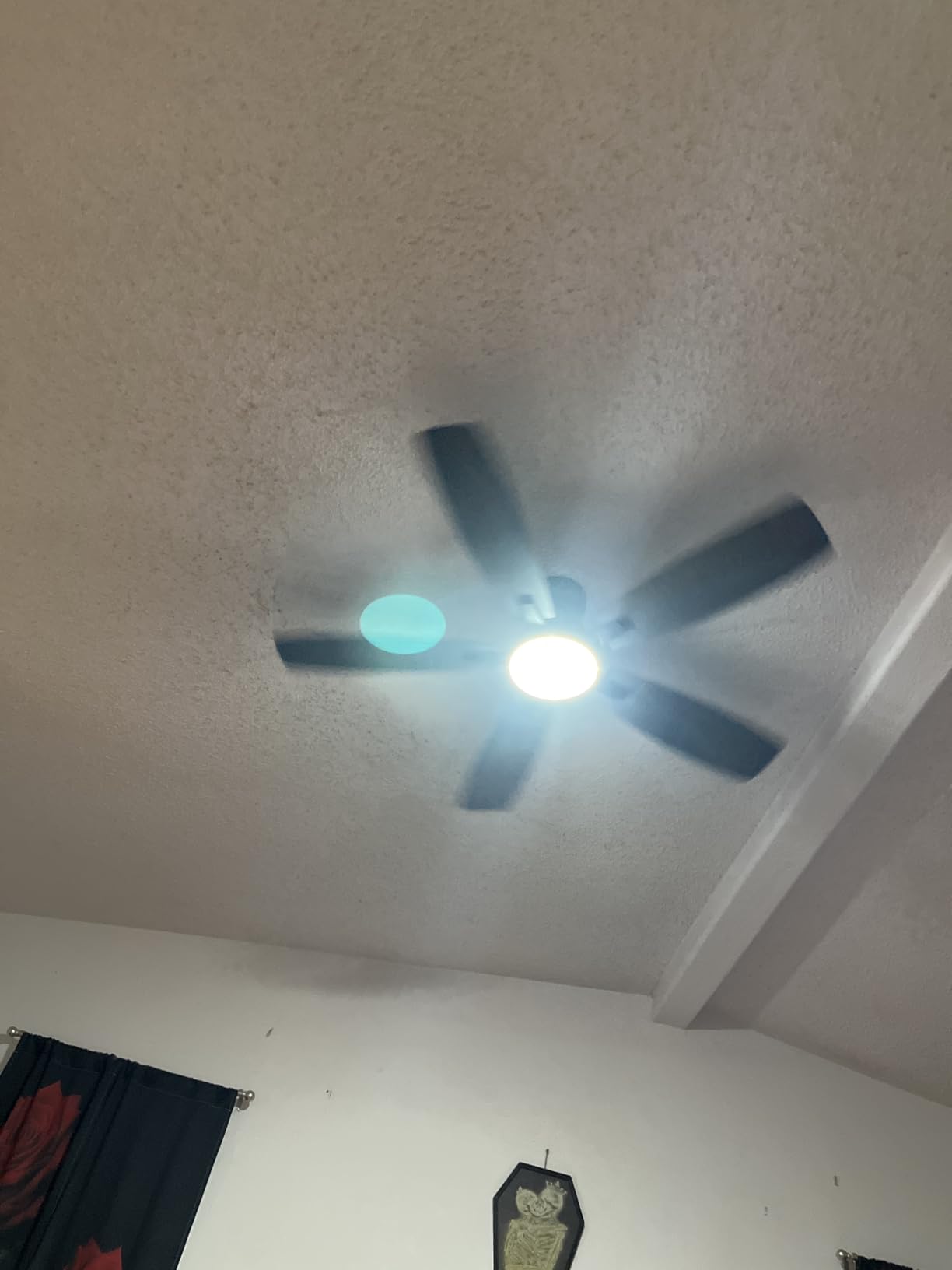 NKPU Ceiling Fans with Lights, Low Profile Ceiling Fan with Light and Remote/APP Control, DC Motor, Noiseless, Flush Mount, 52inch Brown Ceiling Fan for Bedroom Indoor/Outdoor Use customer photo 2