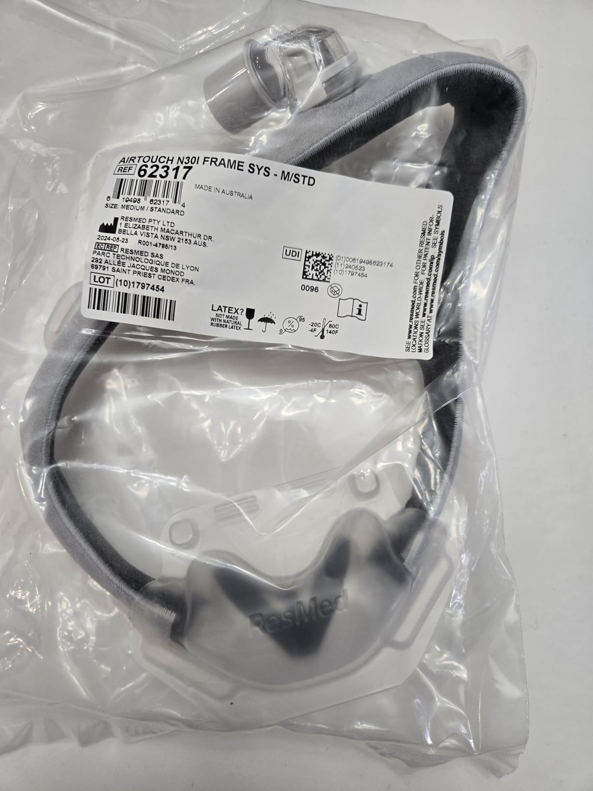 Resmed AirTouch N30i Frame System, Standard Frame/Medium Cushion customer photo 1