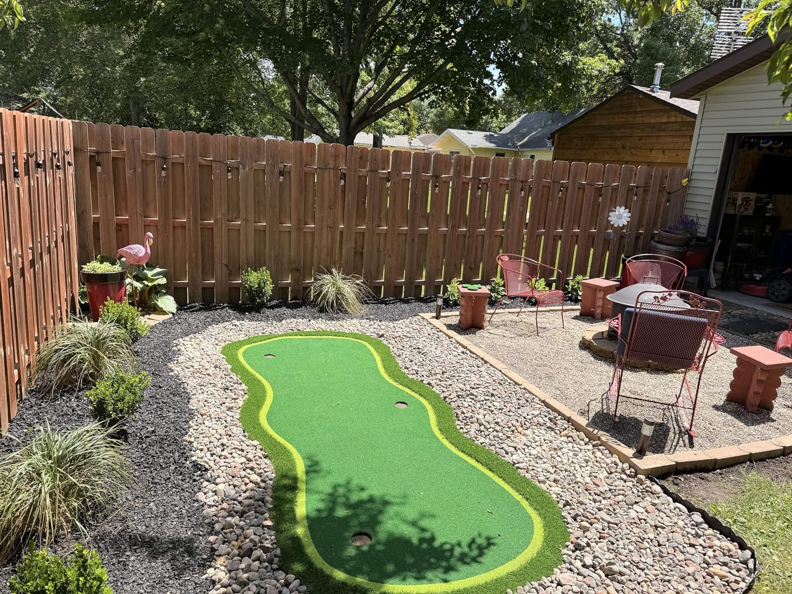 Golf Putting Green Mat,Golf Practice Training Mat for Indoor/Outdoor customer photo 1