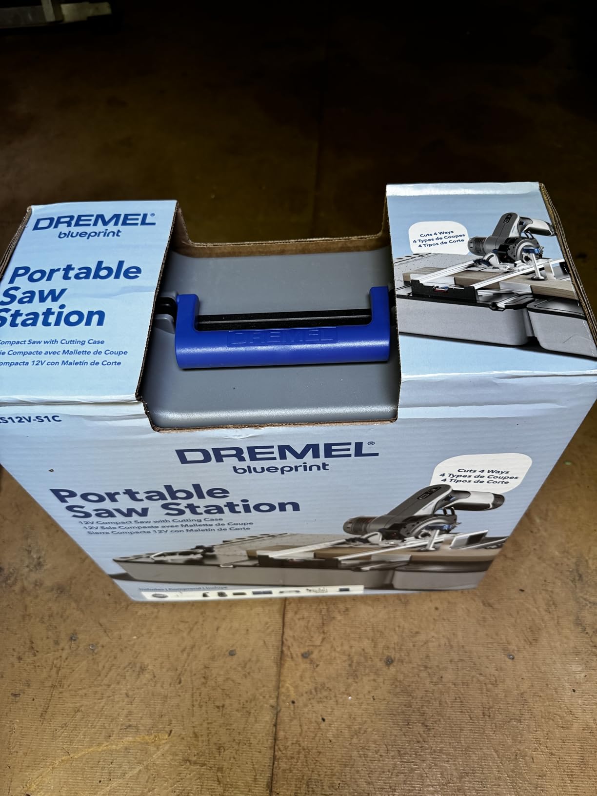 Dremel Blueprint Portable Saw Station with Compact Circular Saw (CS12V-S1C) | Compact portable saw station, laser guide, folding design, 12V brushless woodworking tools, multi-purpose cutting case customer photo 1