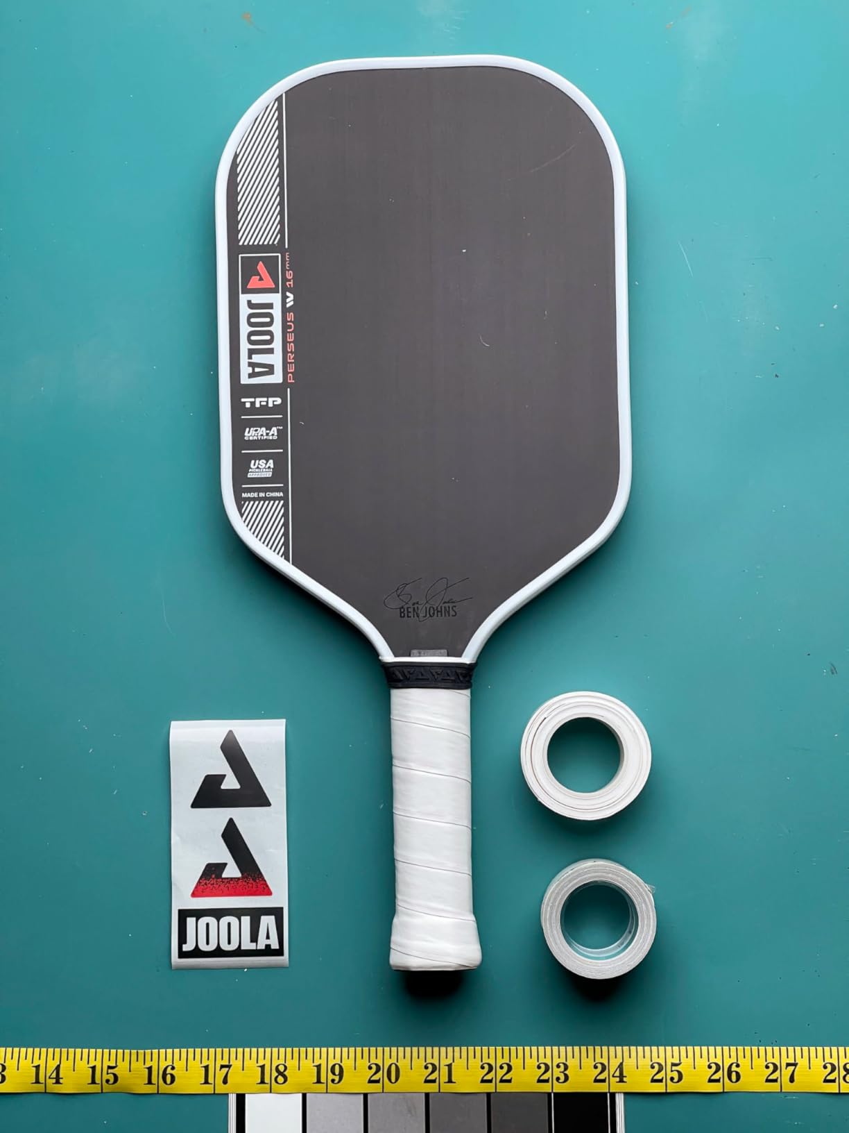 JOOLA Pro IV Pickleball Paddles – Raw Carbon Fiber Surface – Perseus, Hyperion, Scorpeus & Magnus Shapes – 14mm/16mm – Tech Flex Power – Propulsion Core – Wide or Elongated – UPA-A and USAP Approved customer photo 1
