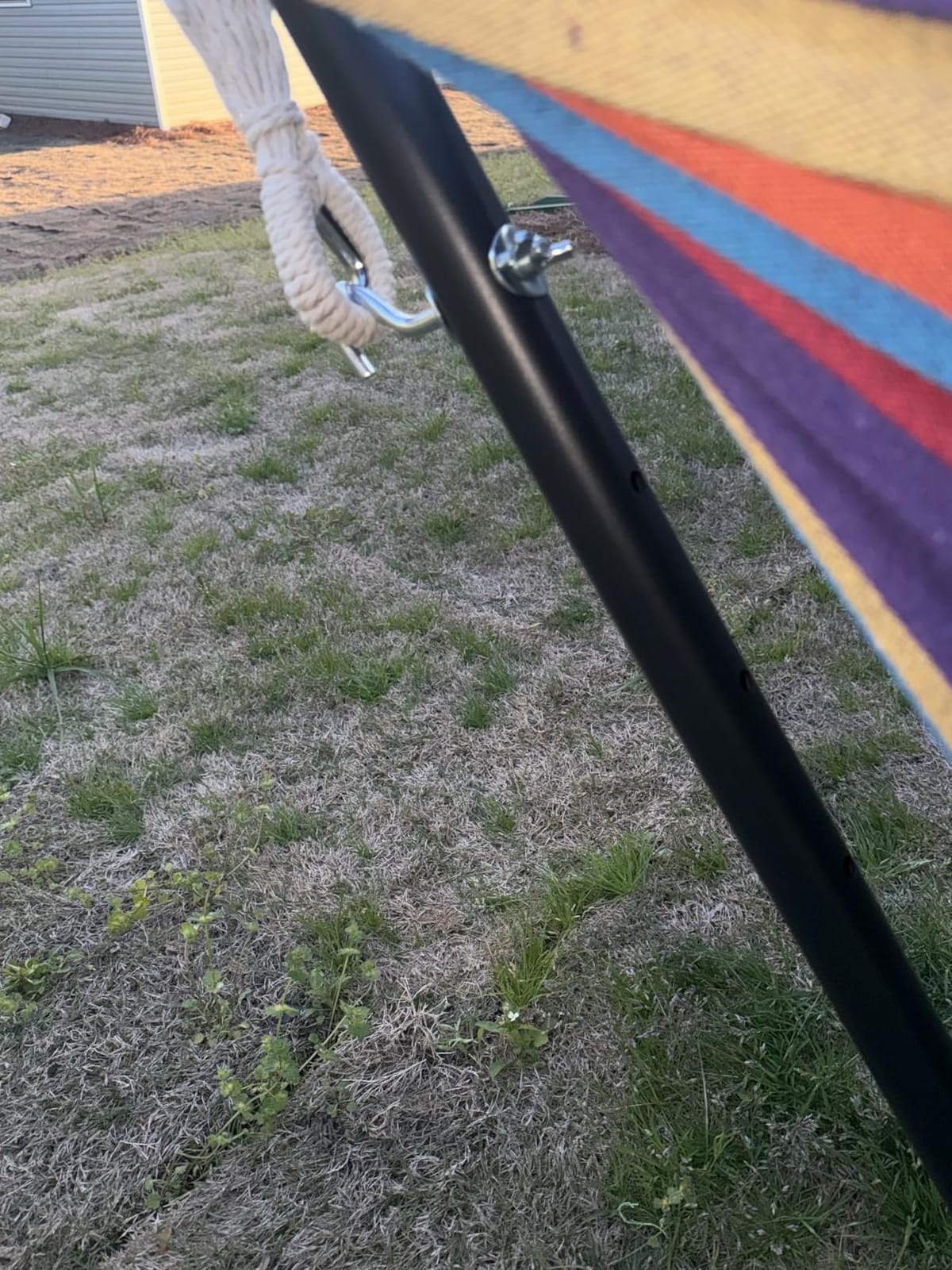GAFETE Double Hammocks with Stand for Outside, Max 600lbs, (Classic Red) customer photo 2