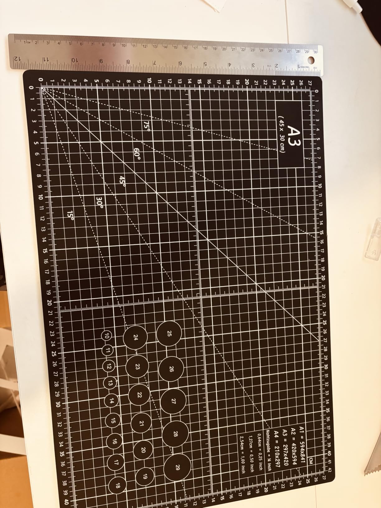 Headley Tools 39.4'' X 78.7'' Thickened Self Healing Cutting Mat, Rotary Cutting Sewing Mat for Crafts, Durable 5-Ply Table Cutting Board for Fabric Quilting Leather Hobby Project, (Green) customer photo 2