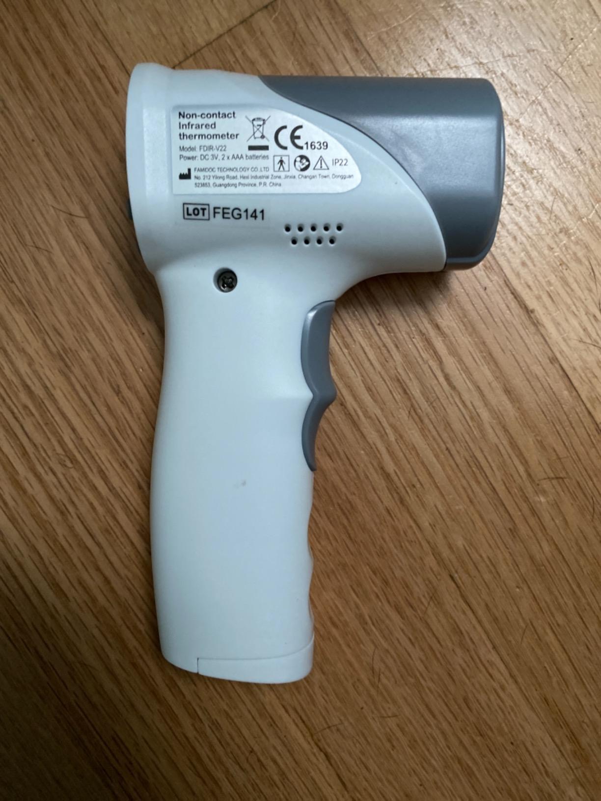Medical Grade FSA-HSA Eligible Heavy Duty Touchless Infrared Forehead Thermometer, for Adults & Baby Digital Thermometer Gun, 1s Instant Results customer photo 1
