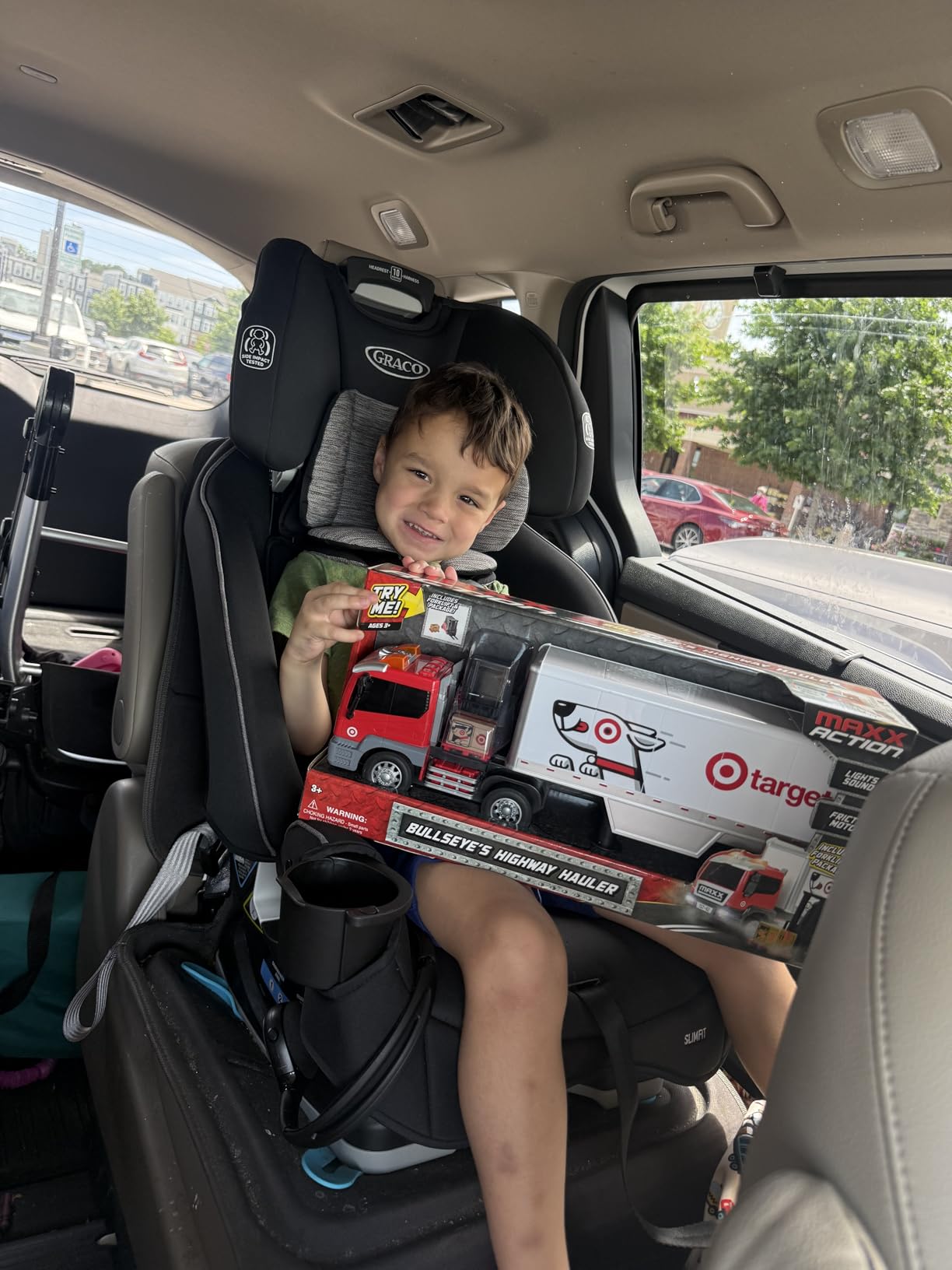 Graco SlimFit3 LX 3-in-1 Convertible Car Seat, Kunningham customer photo 2