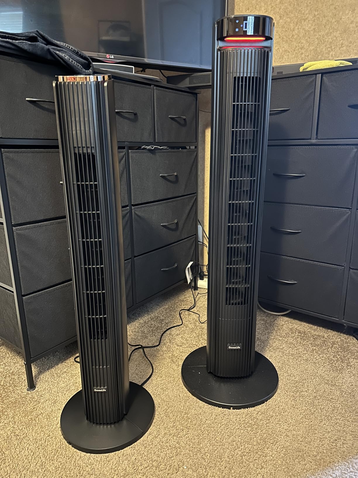 GoveeLife 36 in. Black Tower Fan for Bedroom, 5 Modes 8 Speeds up to 25ft/s customer photo 1