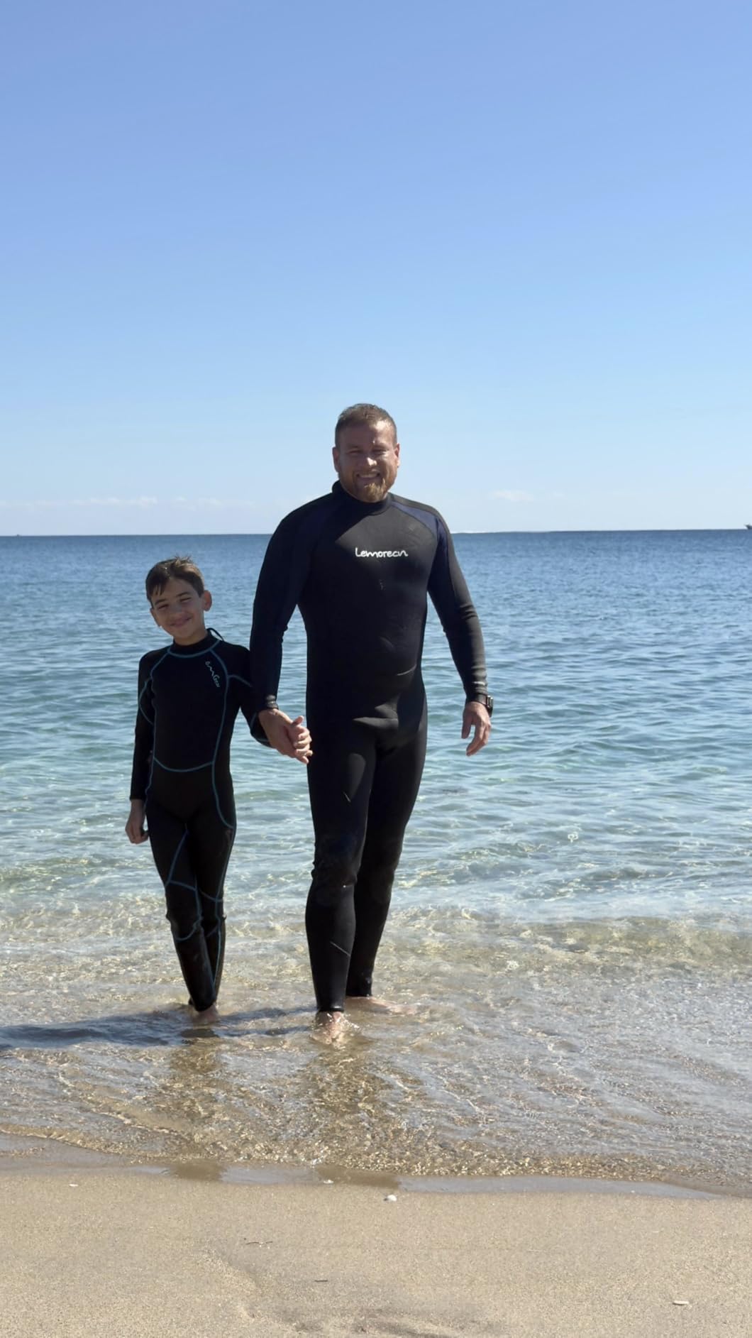 Lemorecn Men's Wetsuit 3/2mm and 5/4mm,Full Wetsuits for Men,Men‘s 3mm Full Wetsuit Front Zip for Diving Snorkeling Surfing Swimming customer photo 2