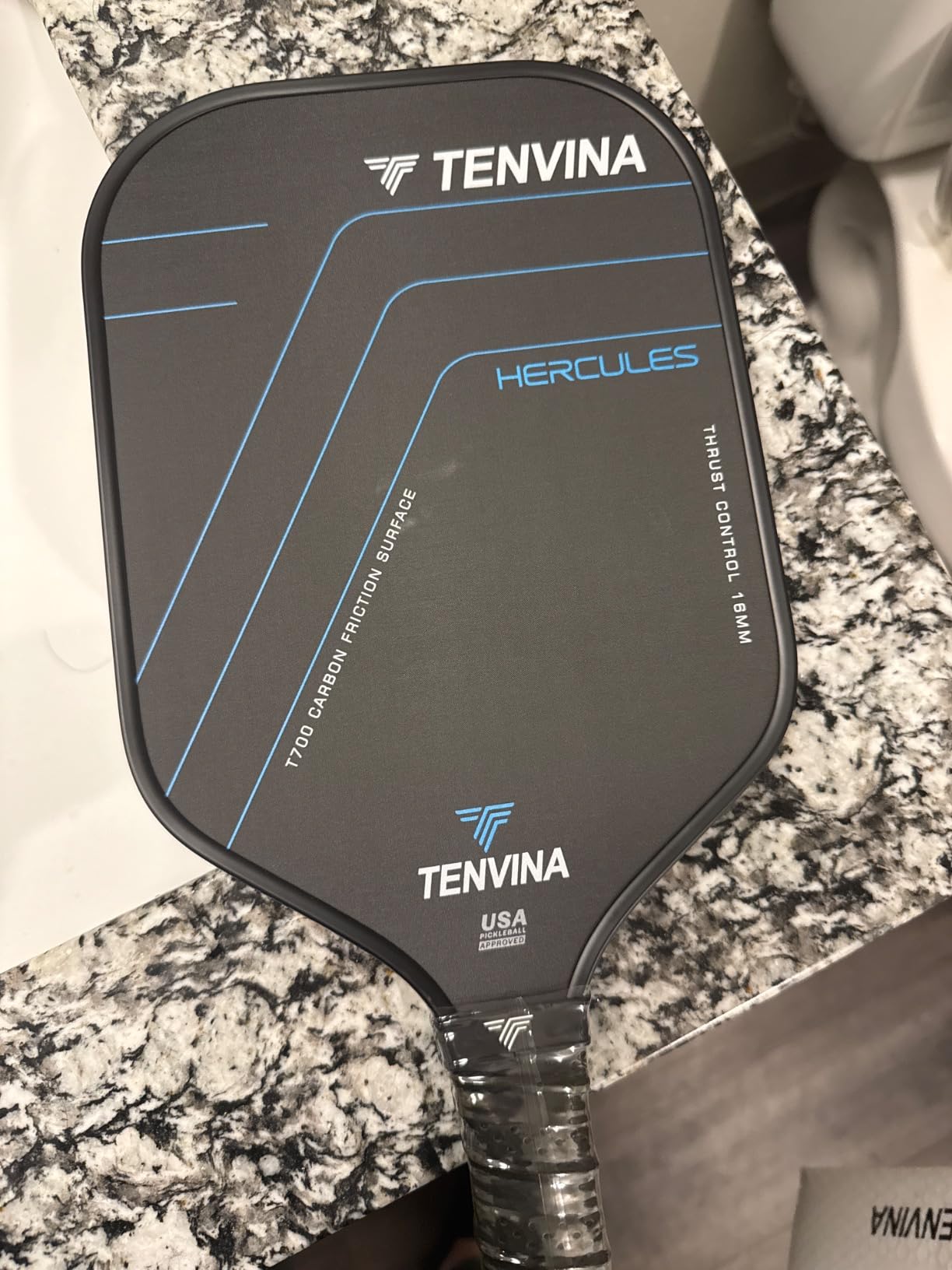 TENVINA Pickleball Paddles, Thermoformed T700SC Carbon Fiber Pickleball Paddle, Pickle Ball Paddle USAPA Approved, Dominant Power and Larger Sweet Spot customer photo 2