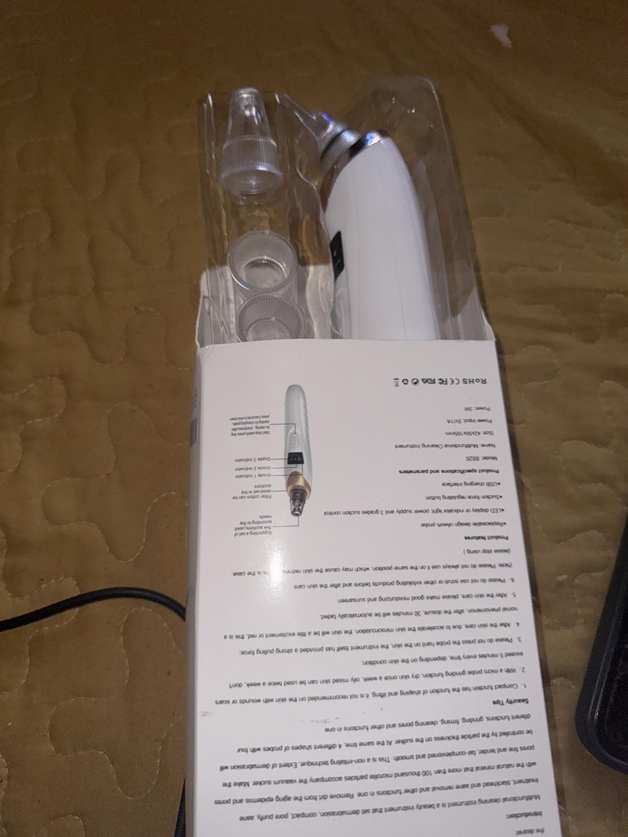 Blackhead Remover Pore Vacuum,Facial Pore Cleaner Blackhead Vacuum (Gold) customer photo 2