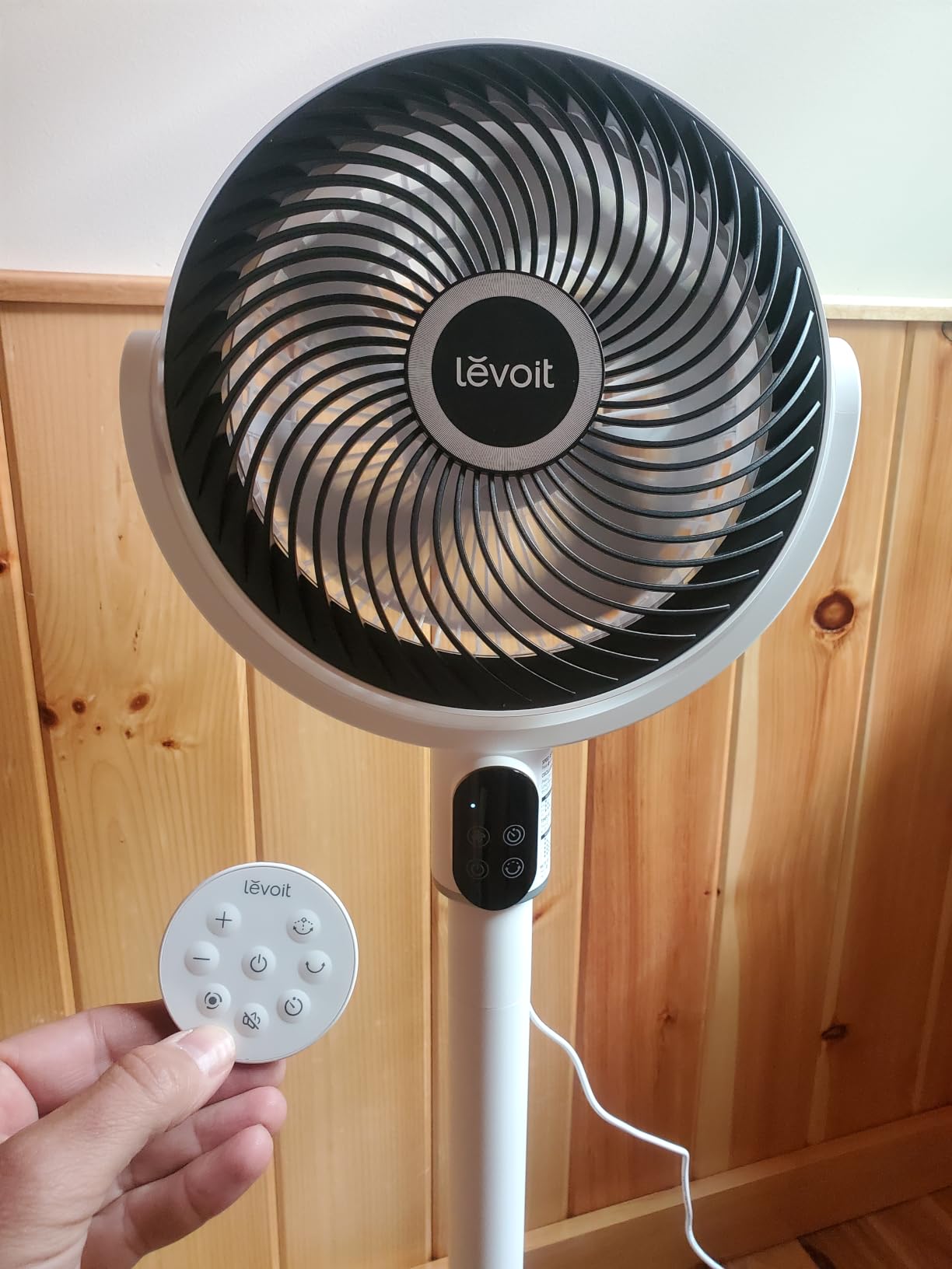 Levoit Smart Standing Fan for Bedroom, 120°+90° Oscillating Fan, 20dB Quiet customer photo 1