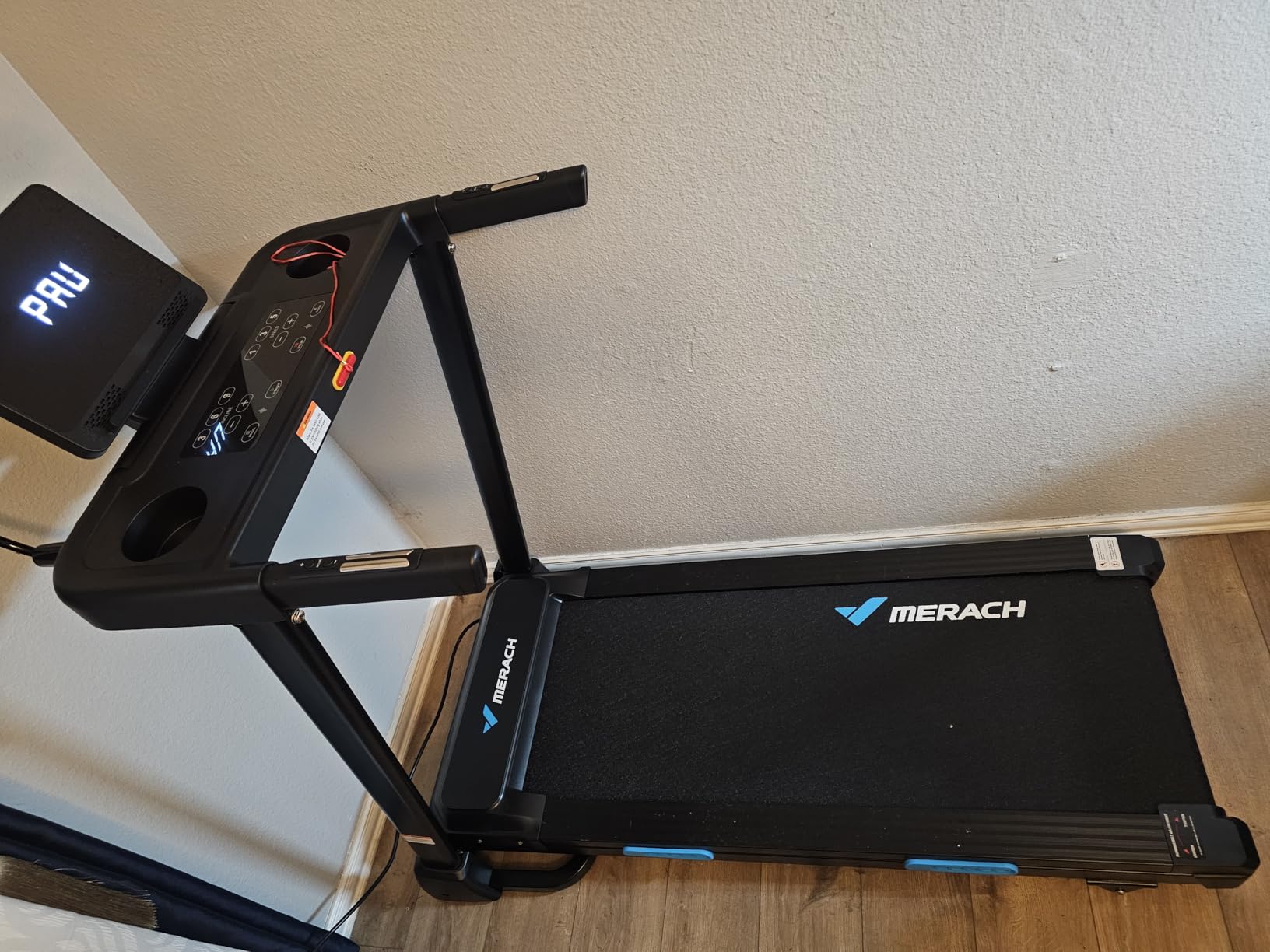 MERACH T12 Foldable Treadmill for Home, 300 LBS Capacity, Wide Running Belt customer photo 1