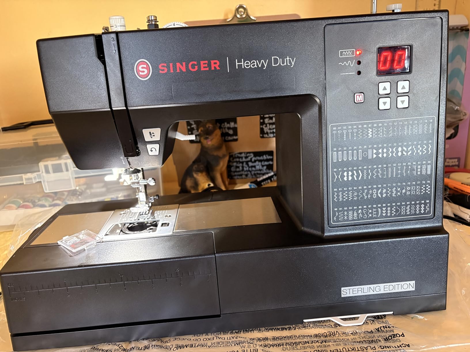 SINGER Heavy Duty 6600C Sterling Computerized Sewing Machine + Accessory | 100 Built-In Stitches Deliver 215 Stitch Applications, 60% More Power, 1100 Stitches/Min, Metal Frame, 6 One-Step Buttonhole customer photo 1
