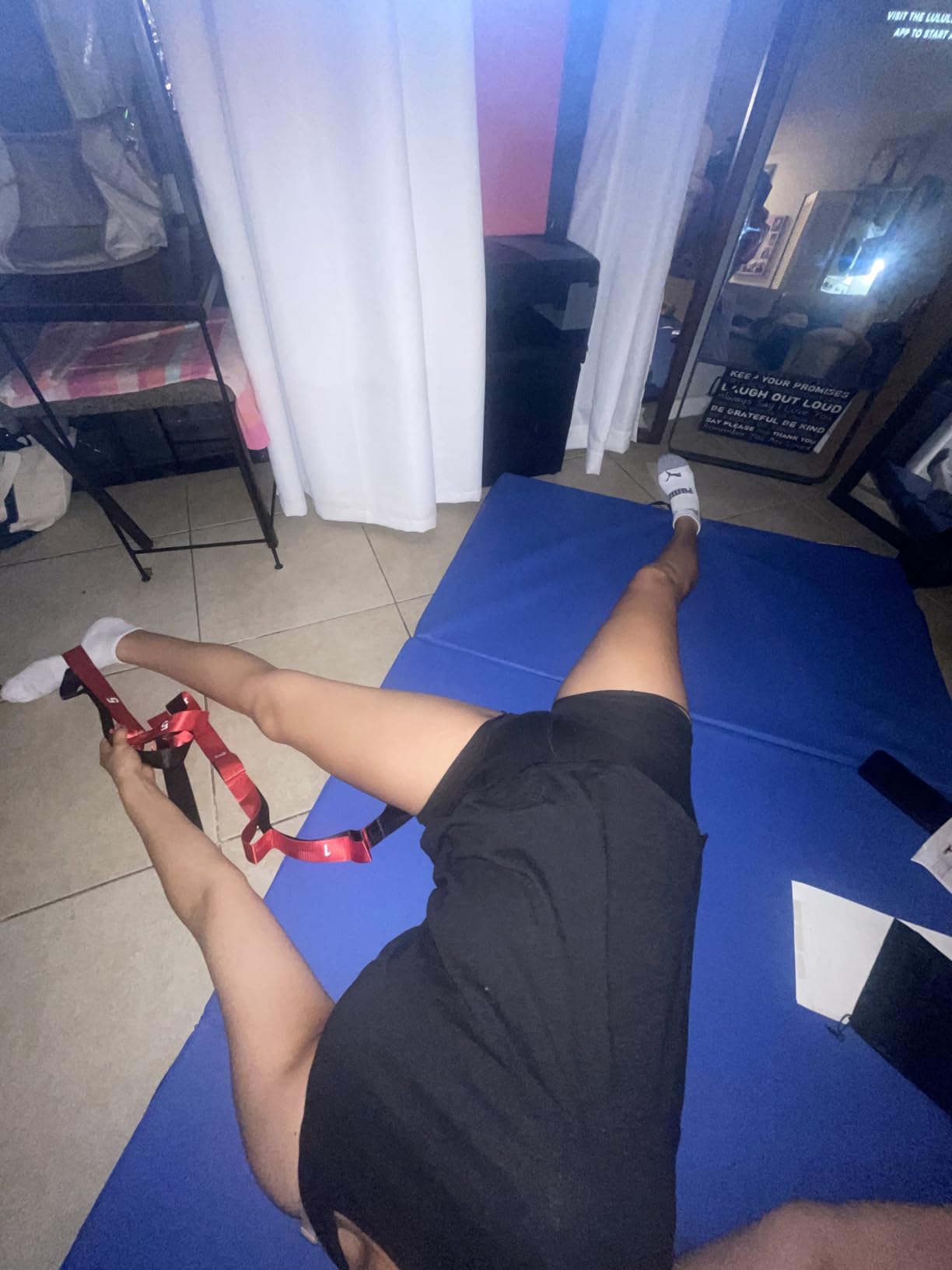 Acozycoo Stretching Strap with Loops for Physical Therapy,Knee,Calf,Back customer photo 2