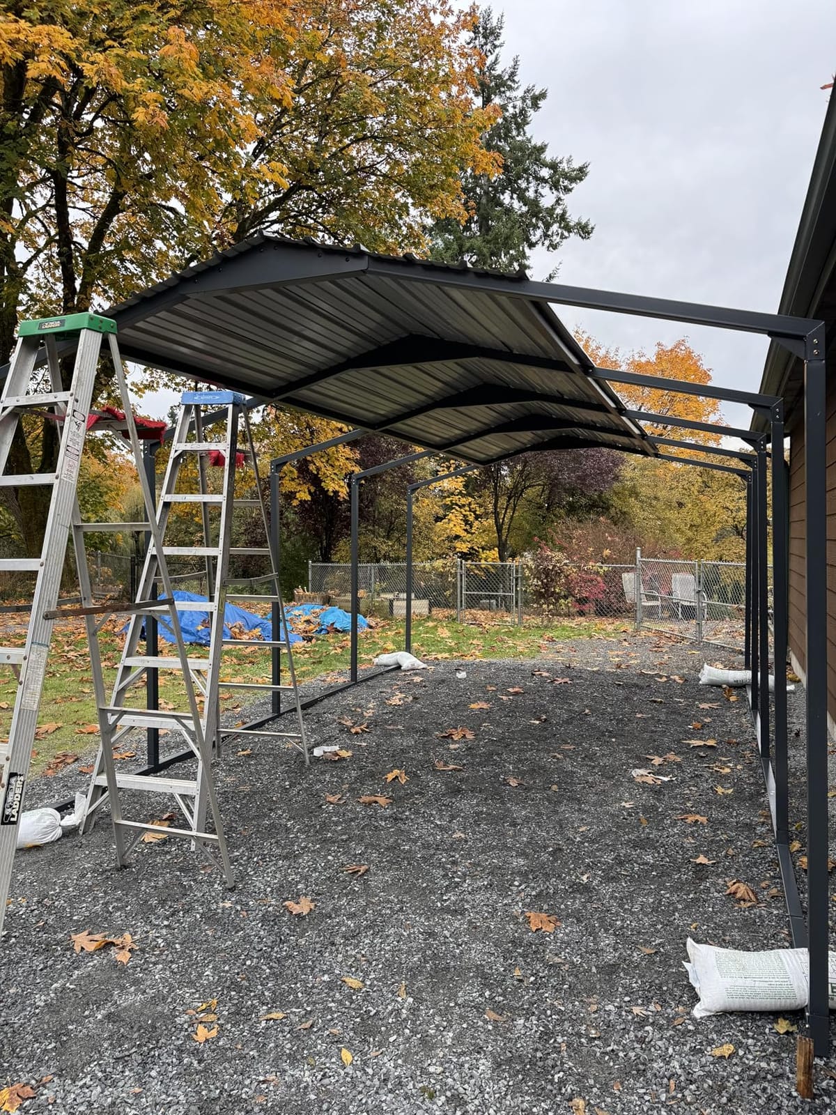 Military-Grade Metal Carport 12x20 FT, Heavy- Duty Galvanized Steel Roof customer photo 2