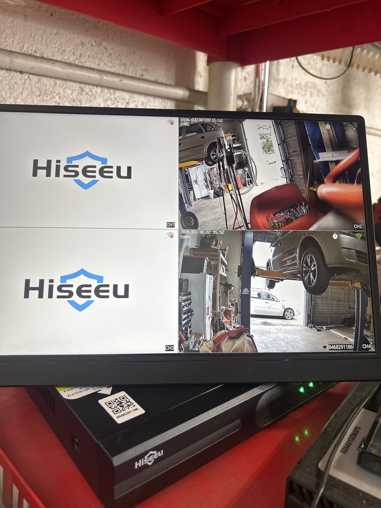 Hiseeu [24/7 Recording Home Security Camera System, No Subscription, 4K NVR with 3MP Corded Plug-in Powered Outdoor Bullet Cameras, 2.4G/5G Wireless WiFi Connection, 1TB HDD, Night Vision, IP65 customer photo 1