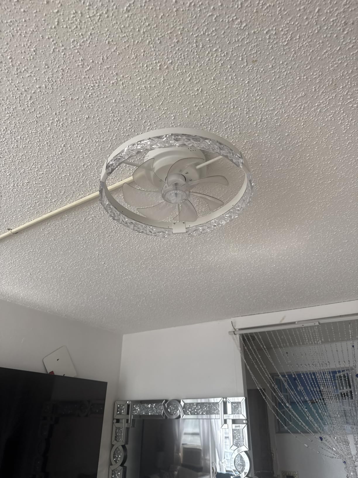 ZMISHIBO 24 Inch Ceiling Fans with Lights, Flush Mount Remote & App Control customer photo 2