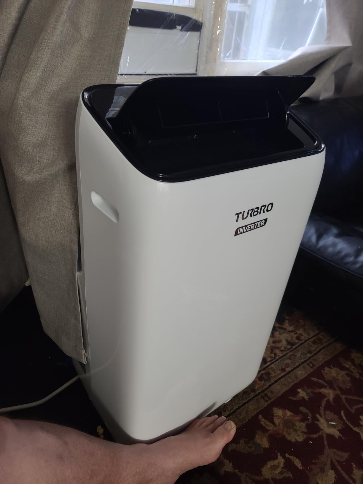 TURBRO Greenland 14,000 BTU Inverter Portable Air Conditioner, High Efficiency, Quiet Operation, Cools Up to 600 Sq. Ft., Dehumidifier & Fan, with Remote, WiFi, and Alexa/Google Assistant customer photo 1
