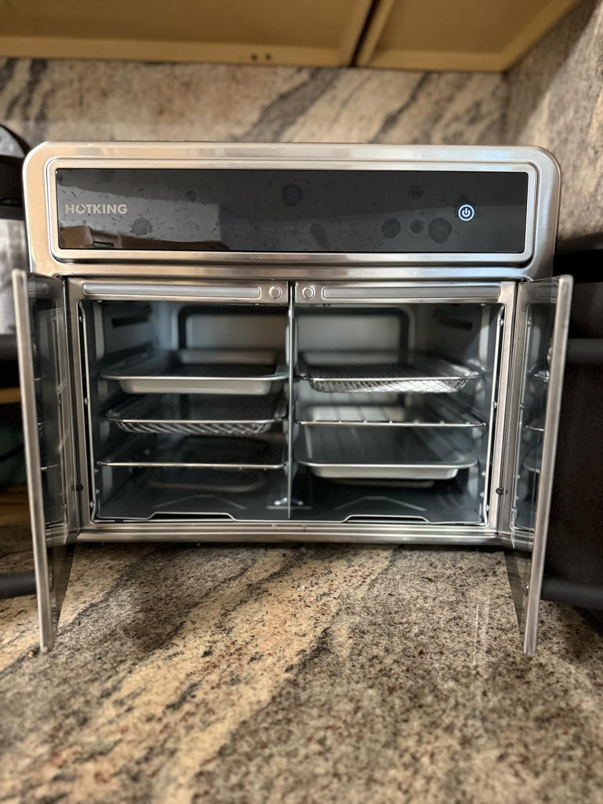 HotKing Dual-Zone Air Fryer Toaster Oven Combo, 28 QT XL Convection Oven customer photo 1