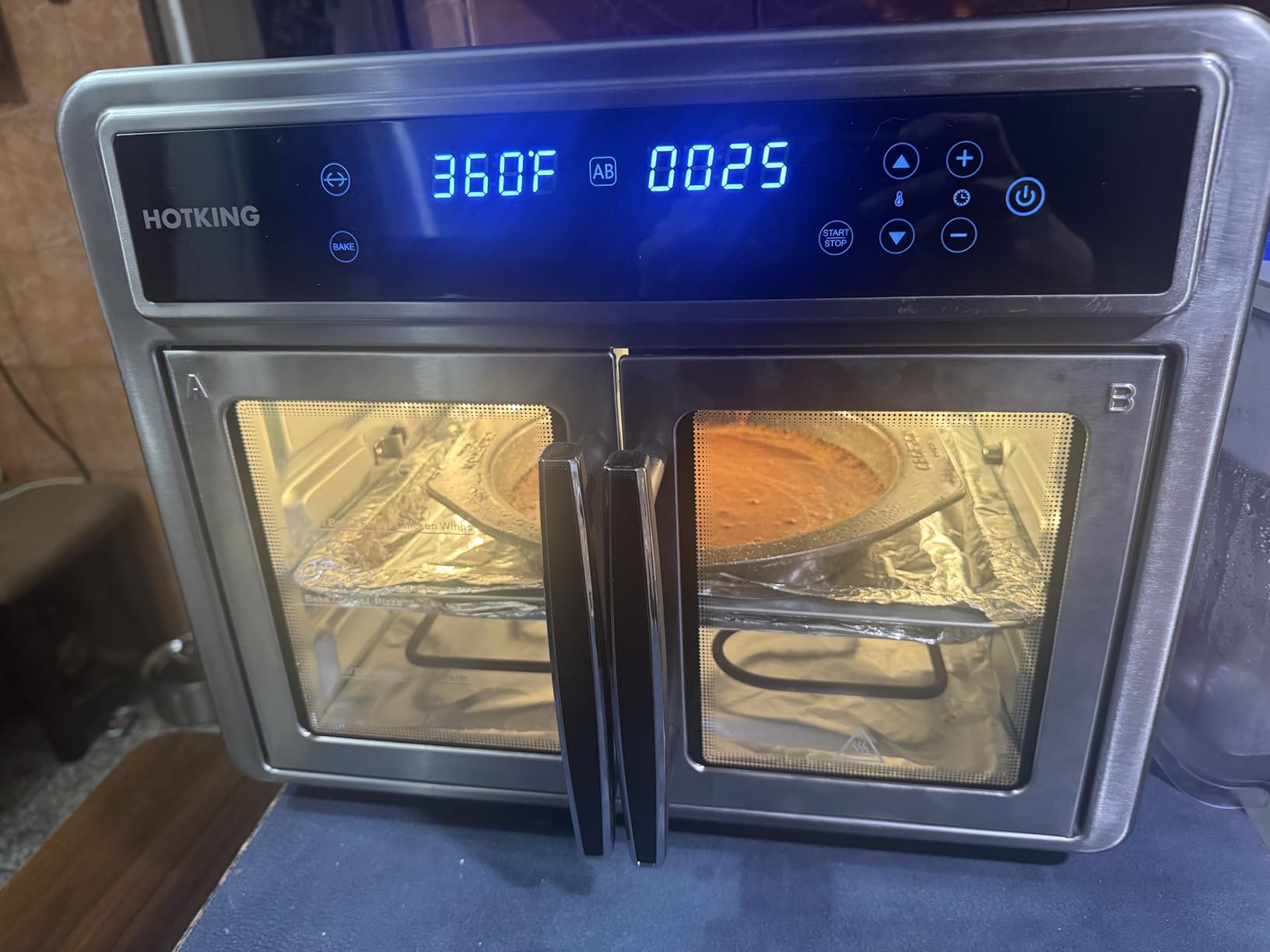 HotKing Dual-Zone Air Fryer Toaster Oven Combo, 28 QT XL Convection Oven customer photo 2