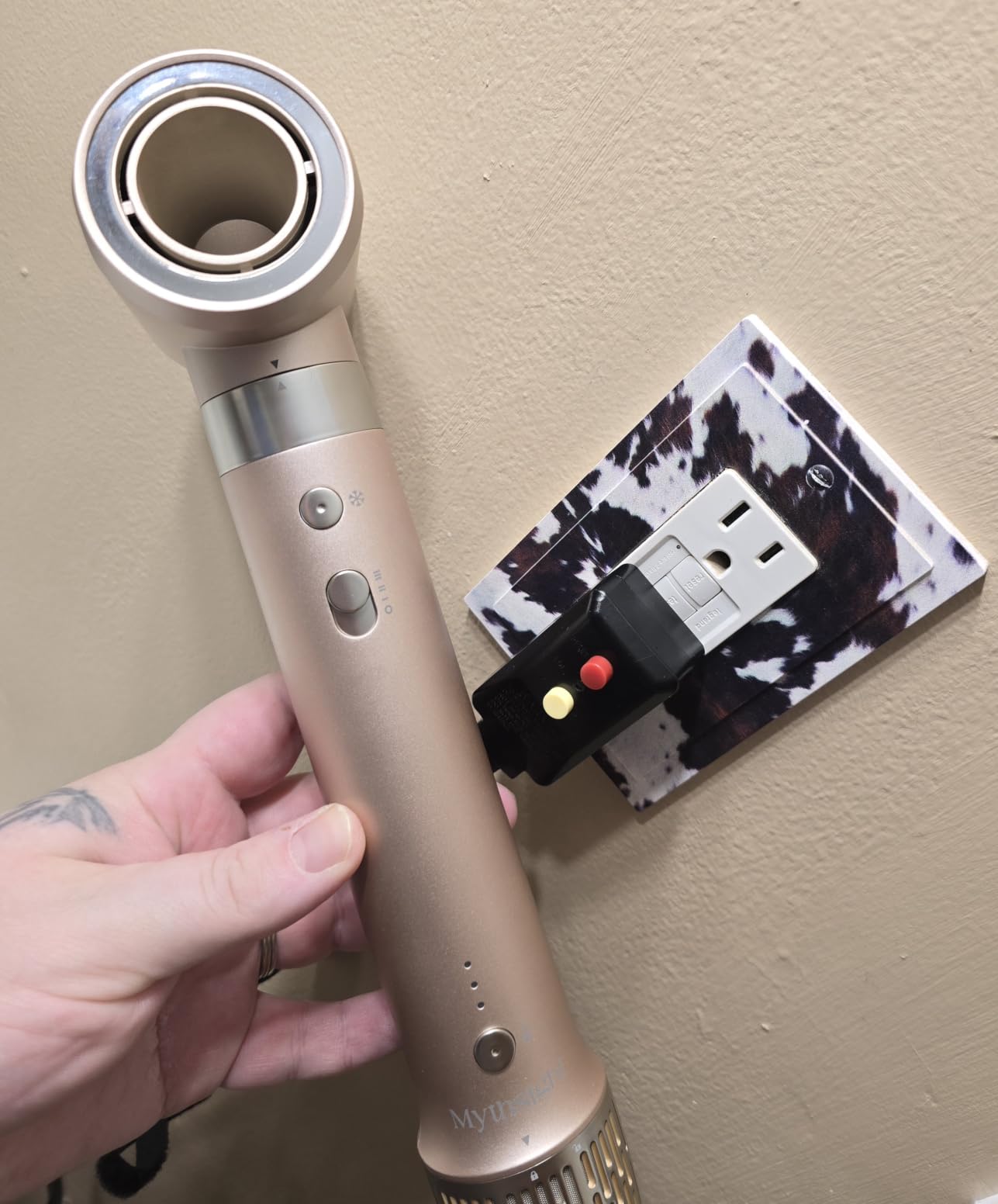 Mythsight StyleVibe 6-in-1 Air Styler with Hair Dryer & Auto-Wrap Curl L/R customer photo 1