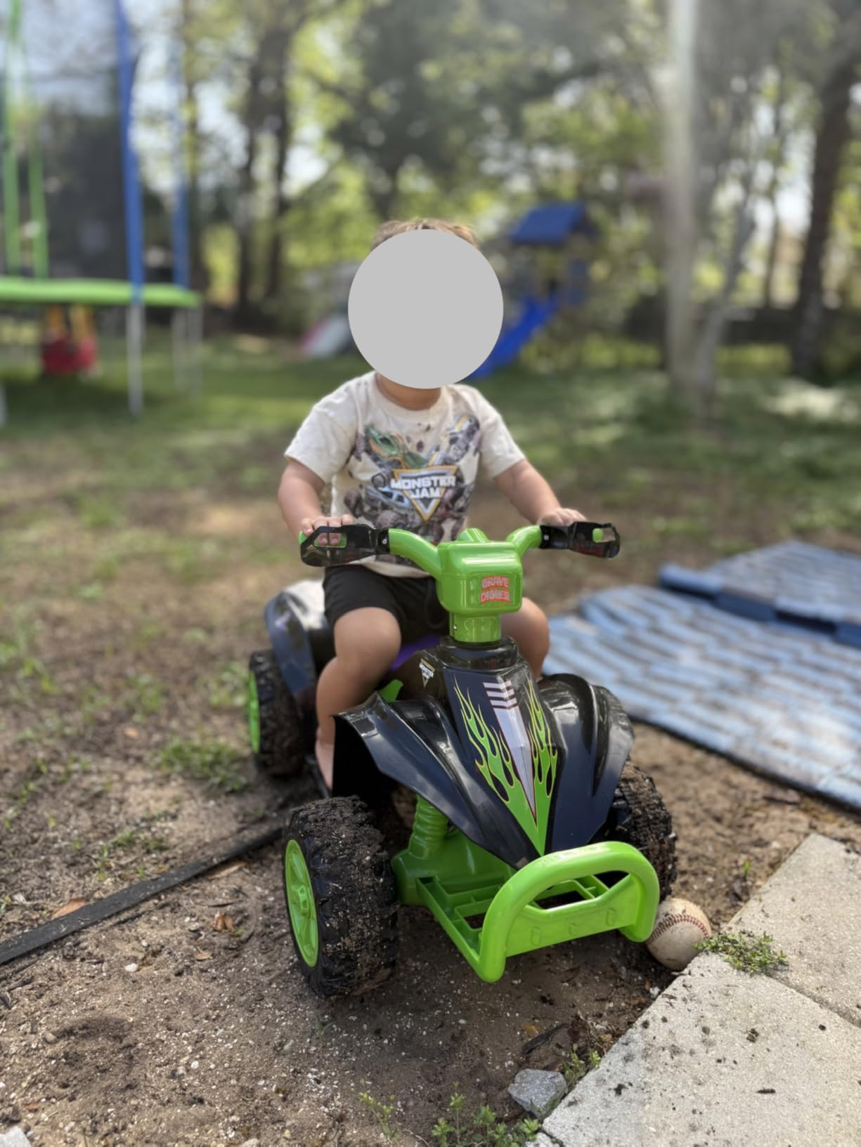 Tonka - 6V Kids Ride-On ATV with Rechargeable Battery and Reverse Drive customer photo 1