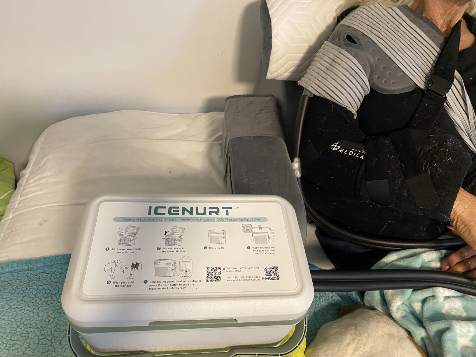 Programmable Timer Cold Therapy Machine for Shoulder w/Quiet Pump customer photo 2