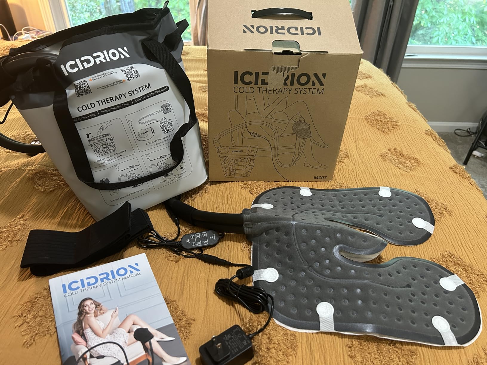 Quiet Ice Machine for Knee After Surgery, Programmable & Portable customer photo 2