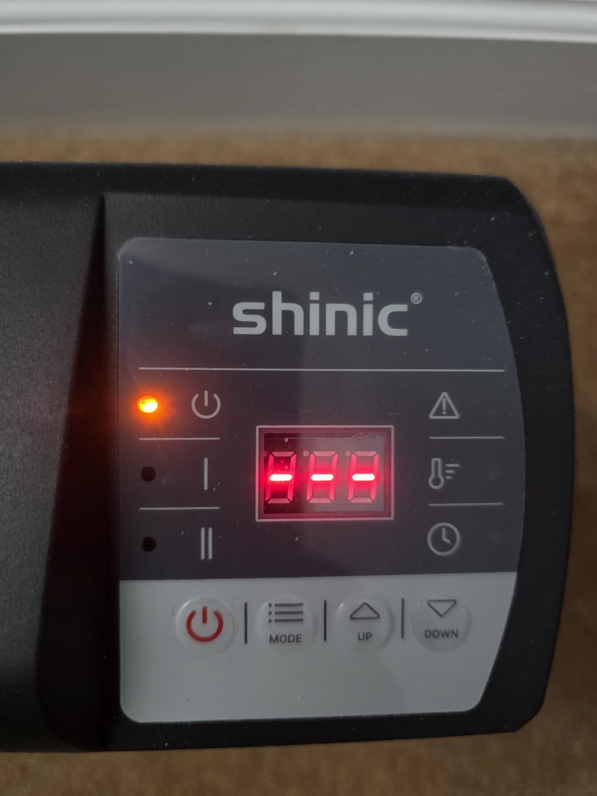shinic Electric Baseboard Heater 120V with Digital Thermostat, Timer, Convection Space Heater for Indoor Use, Bedroom, Office, Overheat & Tip-Over Protection, Silent Operation, 1500W/750W, Black customer photo 1