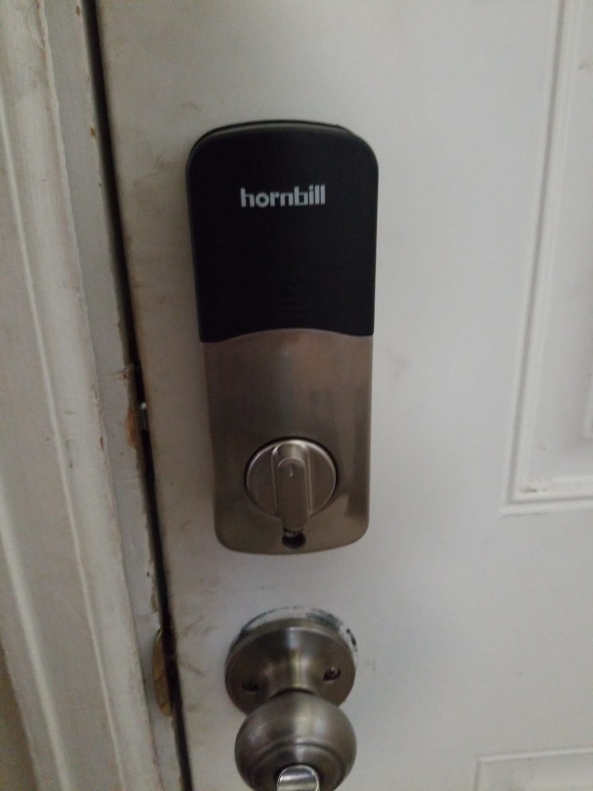 Smart Front Door Lock Sets: 2K HD Camera Lock with Doorbell Kits, Hornbill Fingerprint Keyless Entry Door Lock with Handles, WiFi Deadbolt(only 2.4G) for Remote Control, Free APP/Alexa/PIR, Black customer photo 1