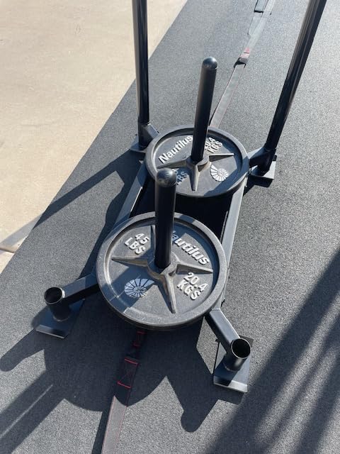 TE DEUM Weight Training Pull Sled, Fitness Strength Speed Training Sled, Steel Power Sled Workout Equipment for Athletic Exercise and Speed Improvement, Only Suitable for 2