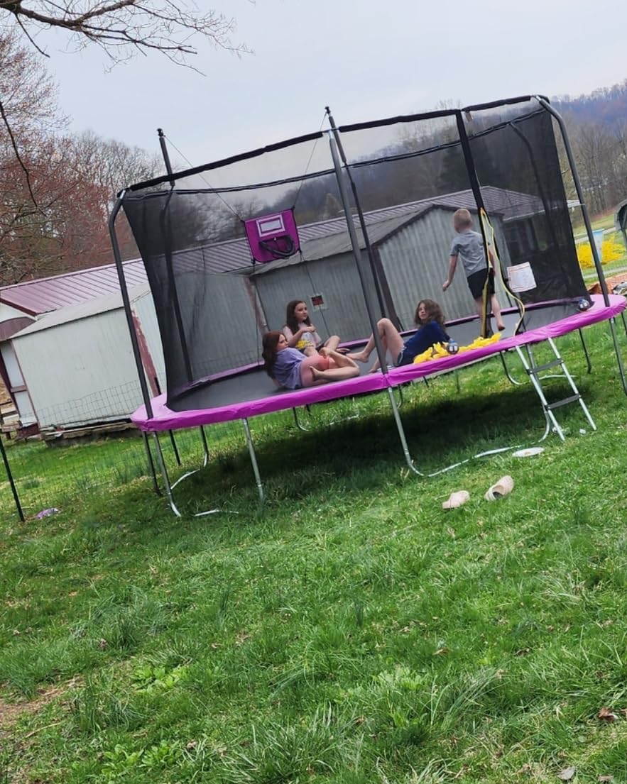 Outdoor Trampoline with Net for Kids 10FT 12FT 14FT 15FT 16FT customer photo 2