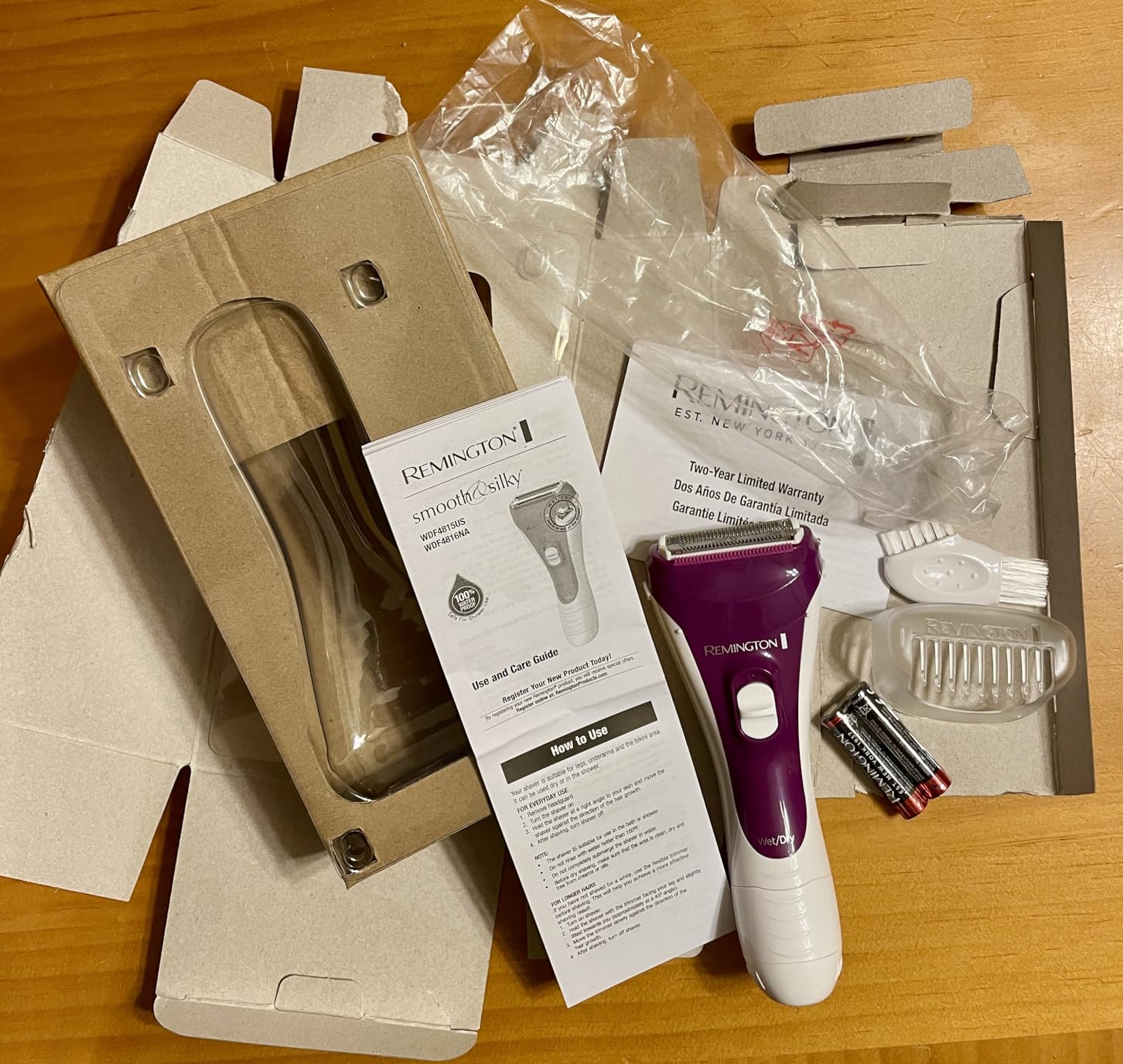 Remington Smooth & Silky Electric Shaver for Women, 3-Blade Wet & Dry Razor customer photo 2
