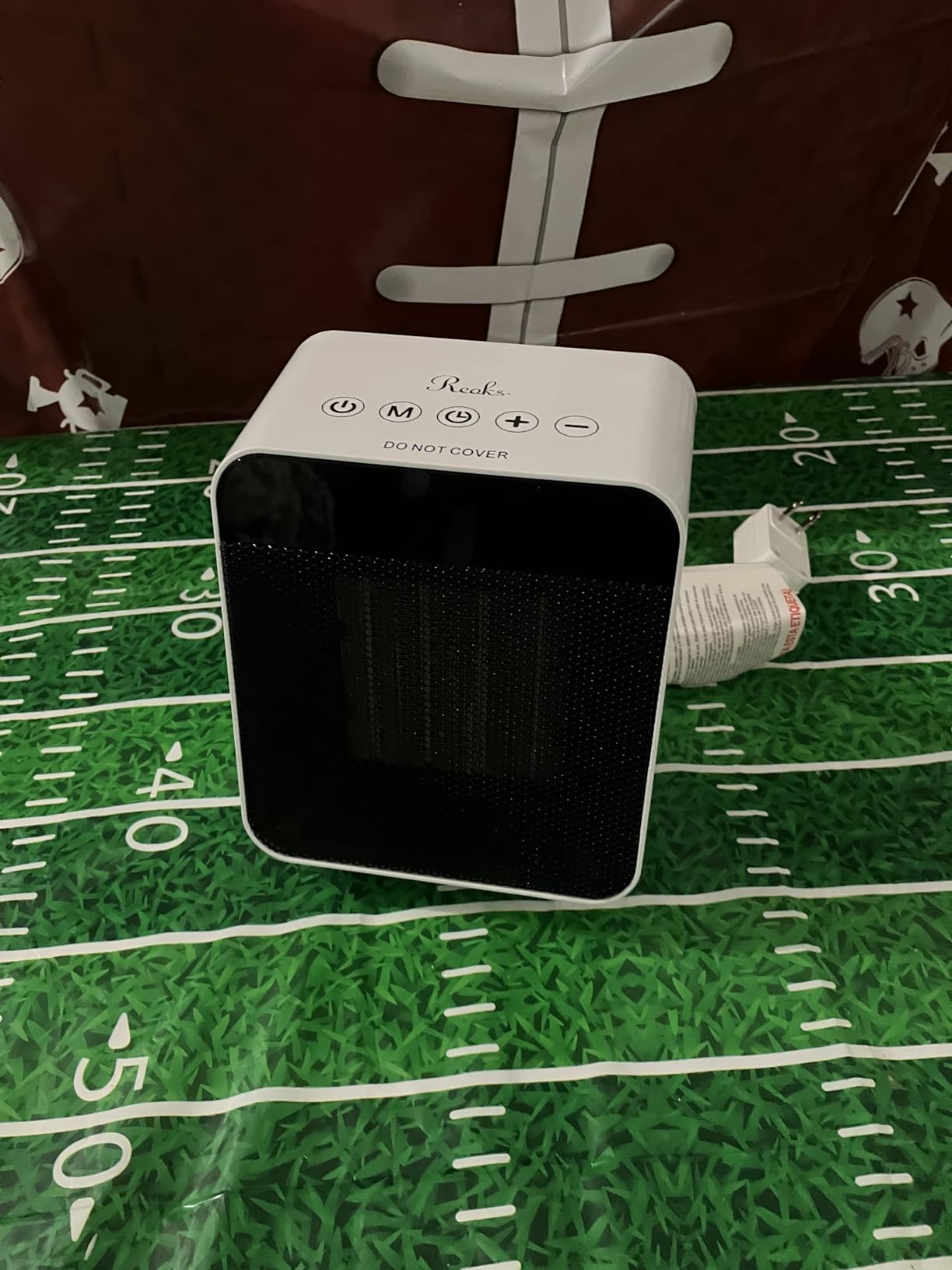 Reaks Bathroom Space Heater, 1500W, PTC Ceramic, Black customer photo 2