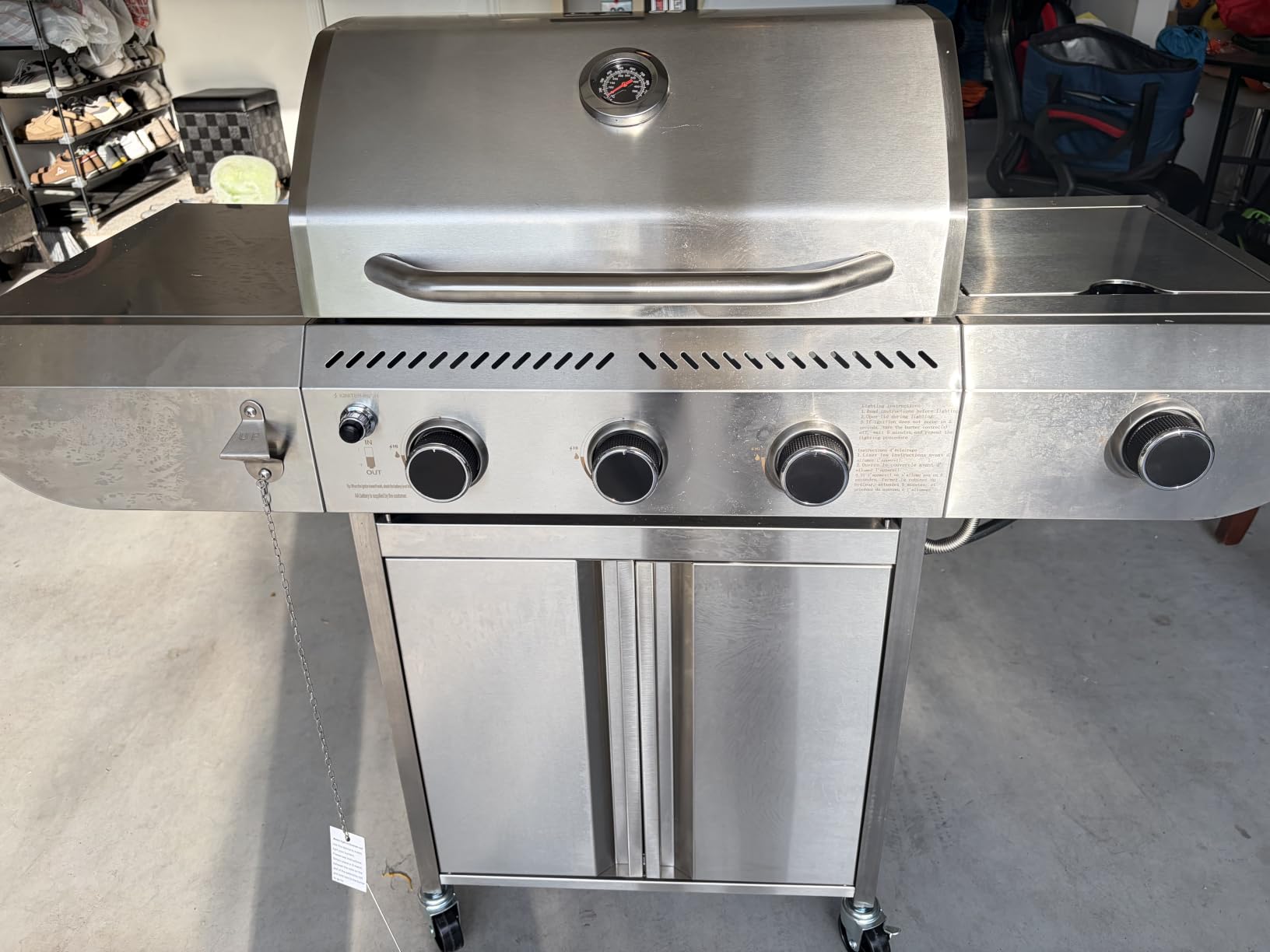 34,000 BTU 3-Burner Propane Gas Grill with Side Burner customer photo 1